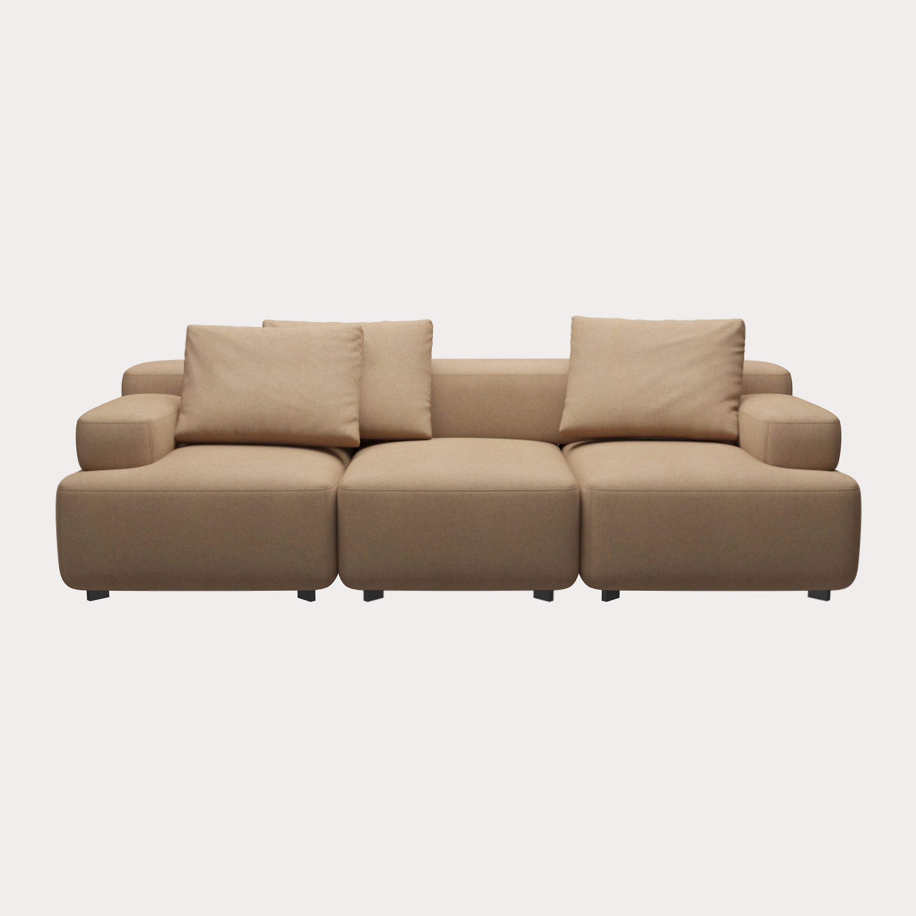 Display product Alphabet™ | Sofa | PL255-1 | Textile | Black base from manufacturer Fritz Hansen