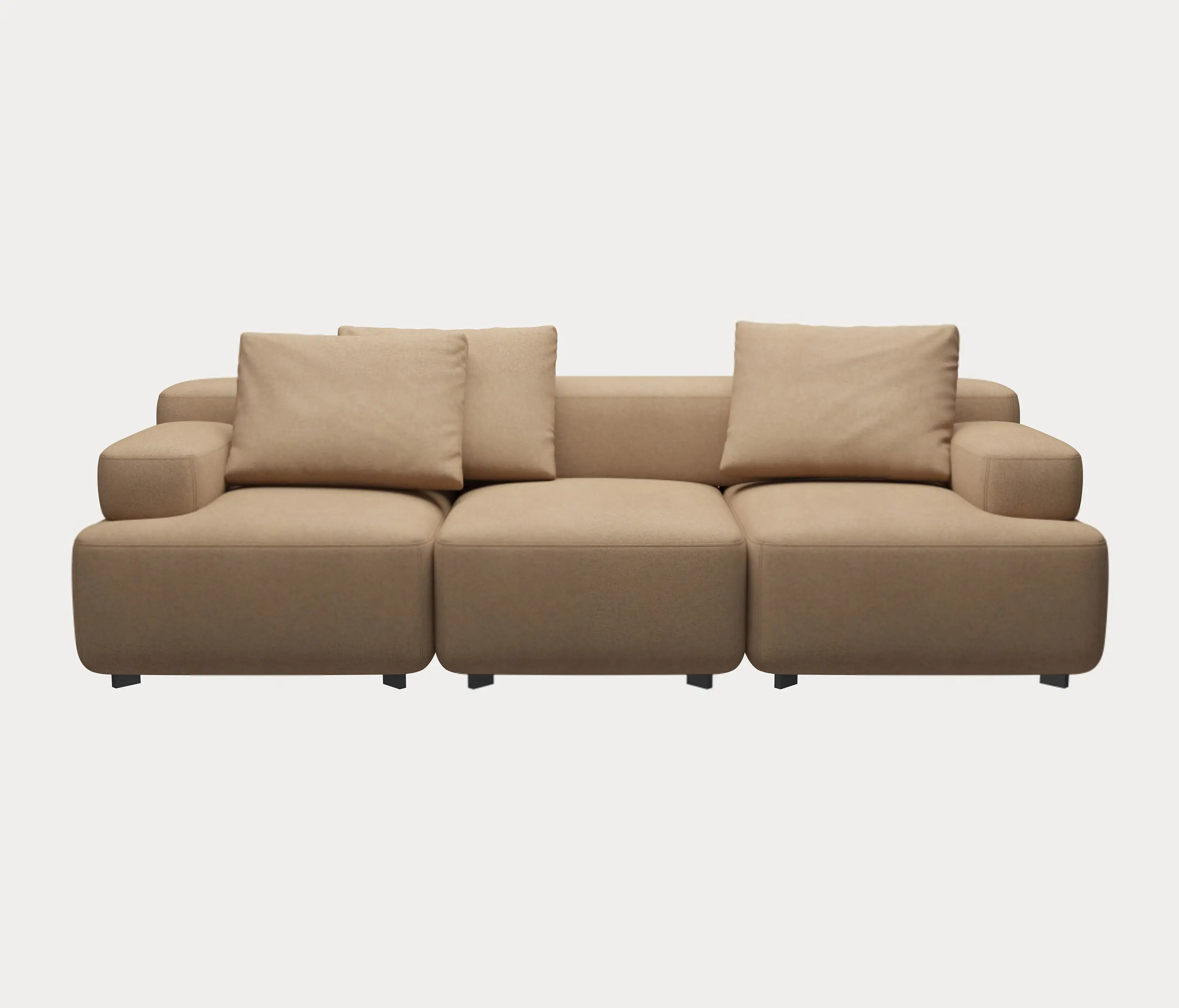 Fritz Hansen - Alphabet™ | Sofa | PL255-1 | Textile | Black base