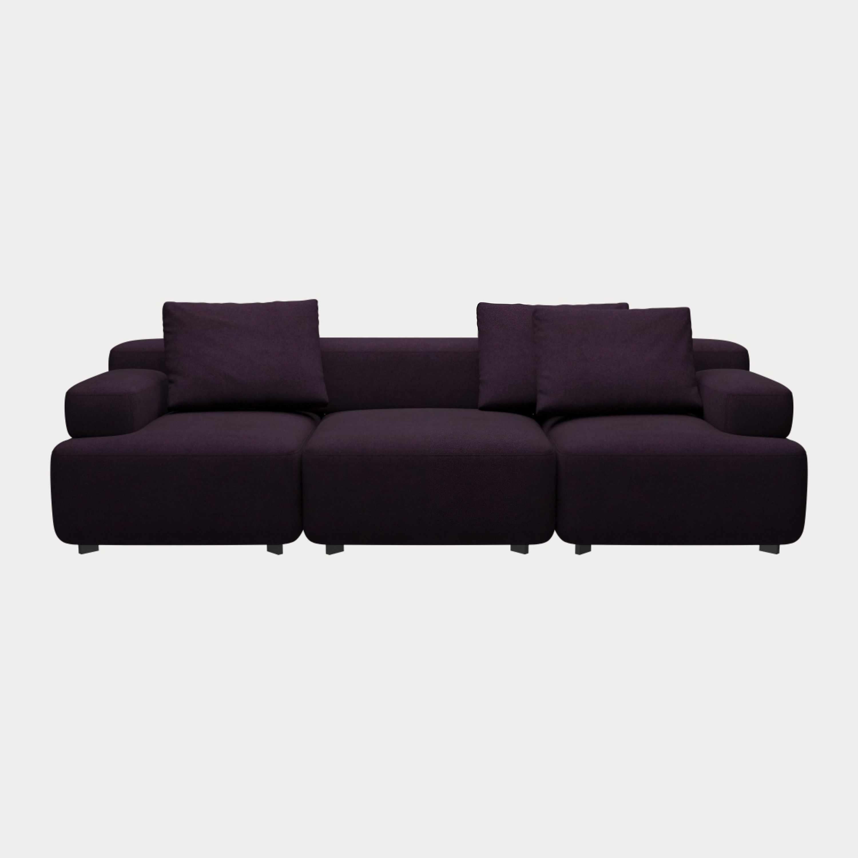 Display product Alphabet™ | Sofa | PL270-1 | Textile | Black base from manufacturer Fritz Hansen