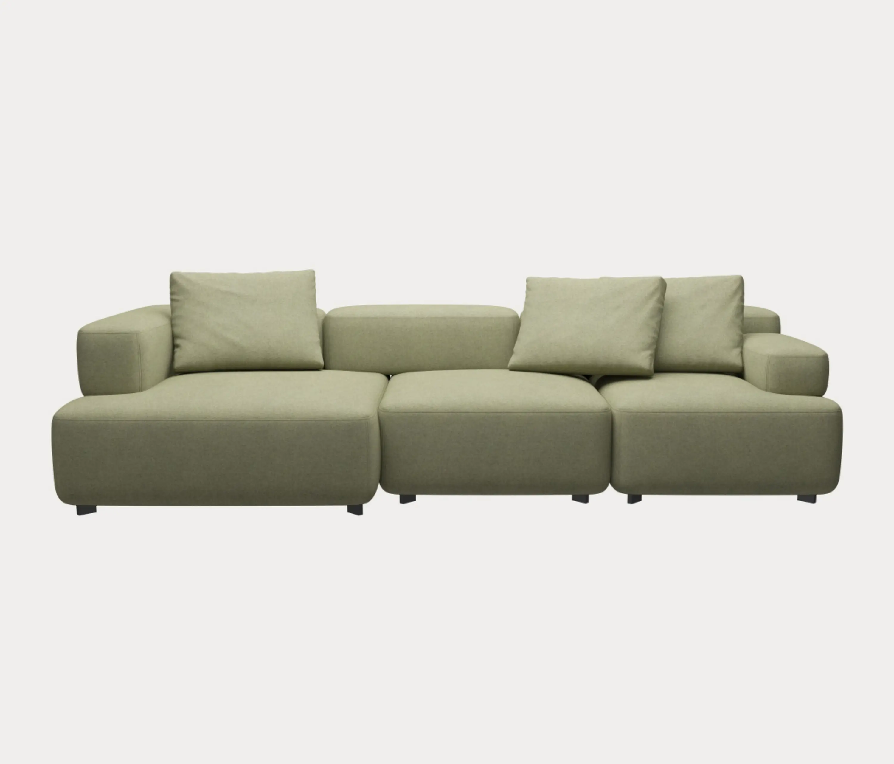Fritz Hansen - Alphabet™ | Sofa | PL300-1 | Textile | Black base