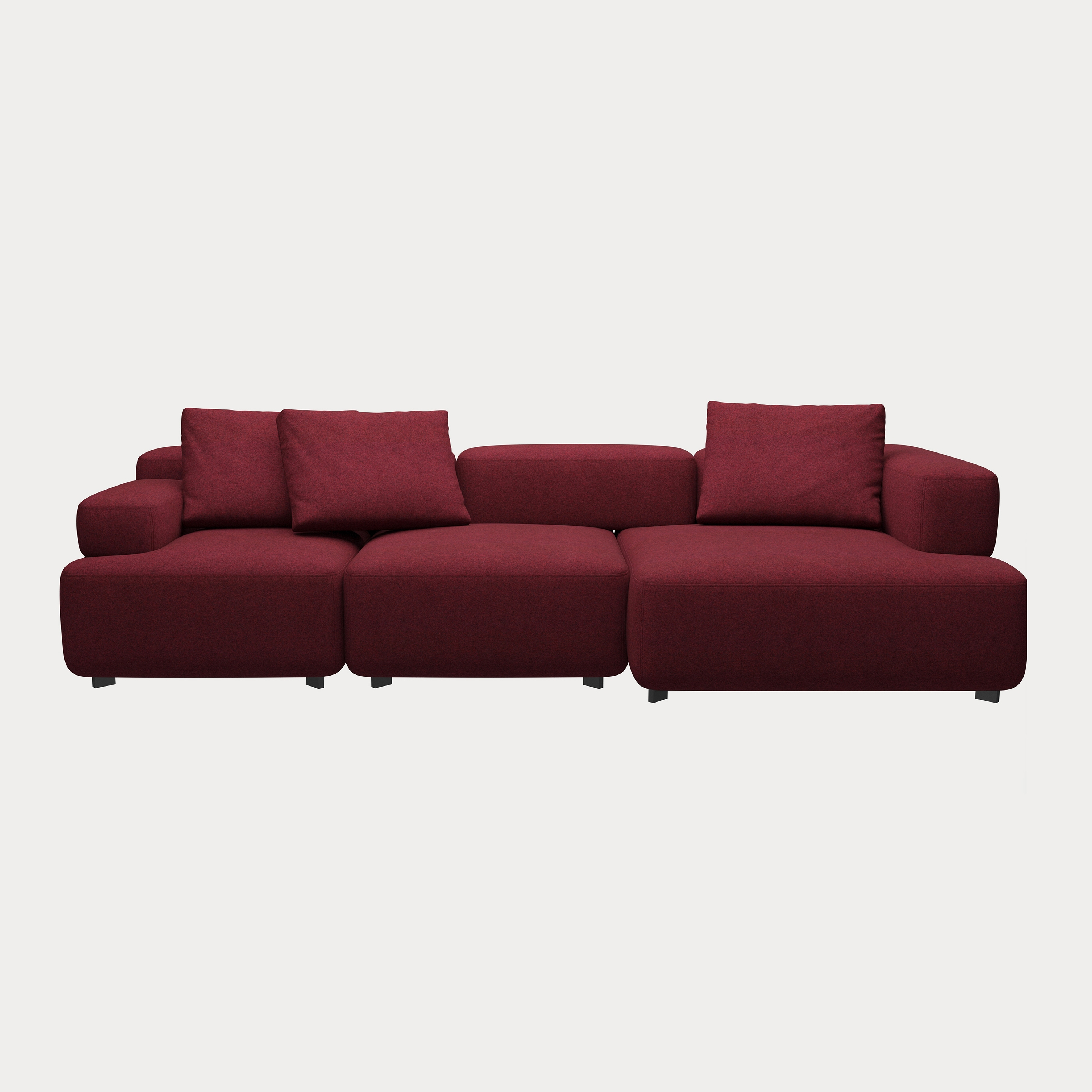 Display product Alphabet™ | Sofa | PL300-2 | Textile | Black base from manufacturer Fritz Hansen