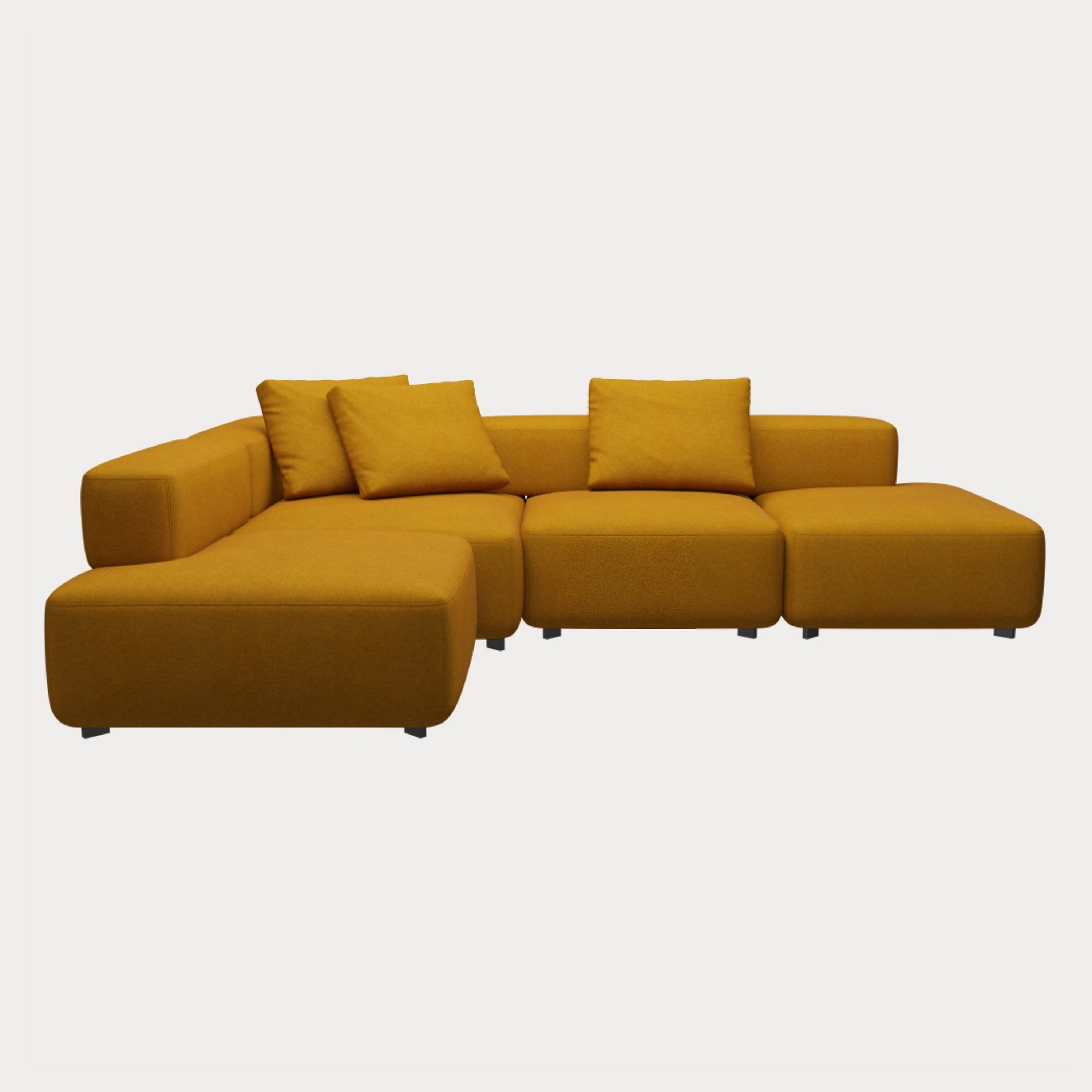 Display product Alphabet™ | Sofa | PL300-3 | Textile | Black base from manufacturer Fritz Hansen
