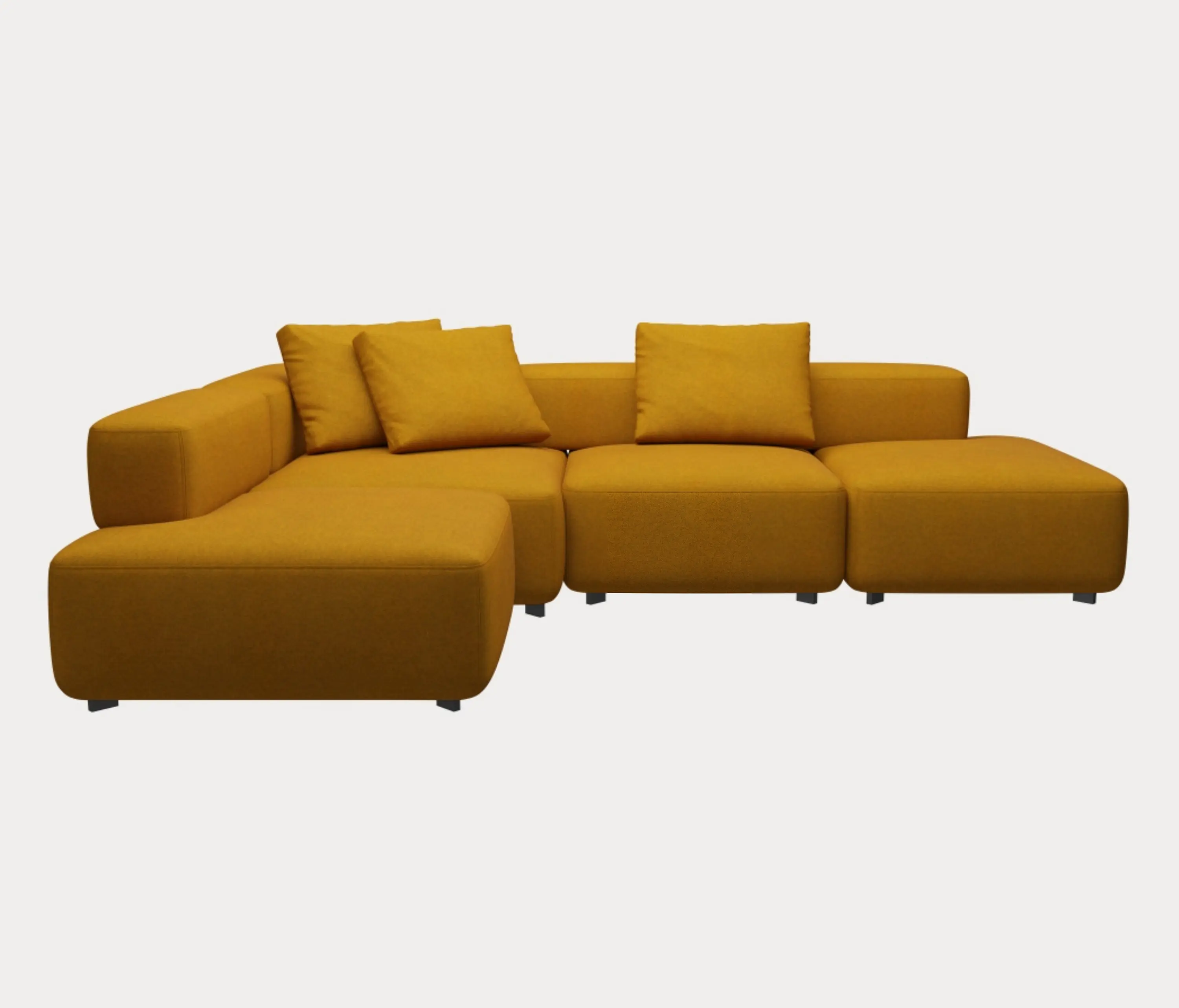 Fritz Hansen - Alphabet™ | Sofa | PL300-3 | Textile | Black base