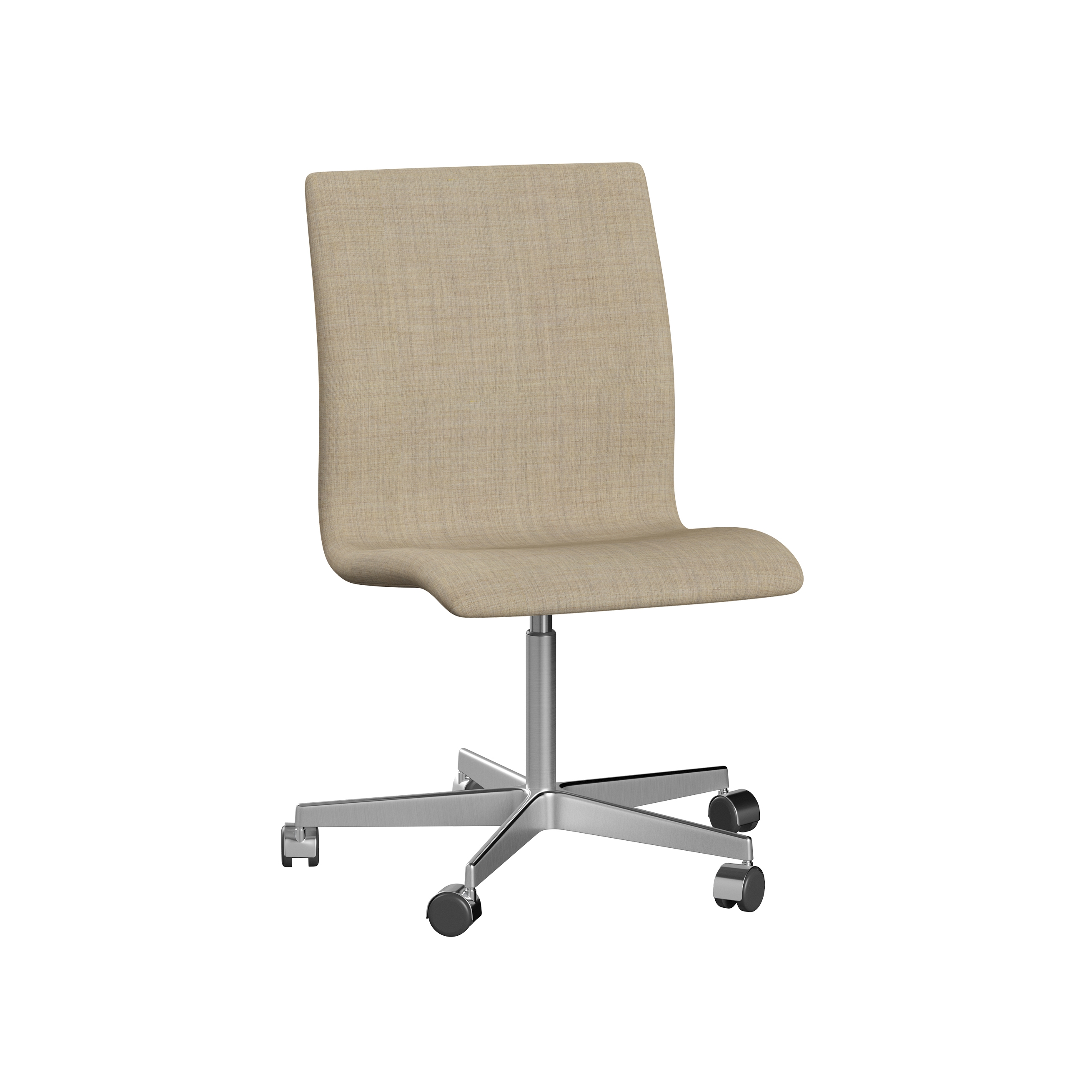 Afficher le produit Oxford™ | Chair | 3171W | Textile | 5 star satin polished aluminum base | Wheels du fabricant Fritz Hansen