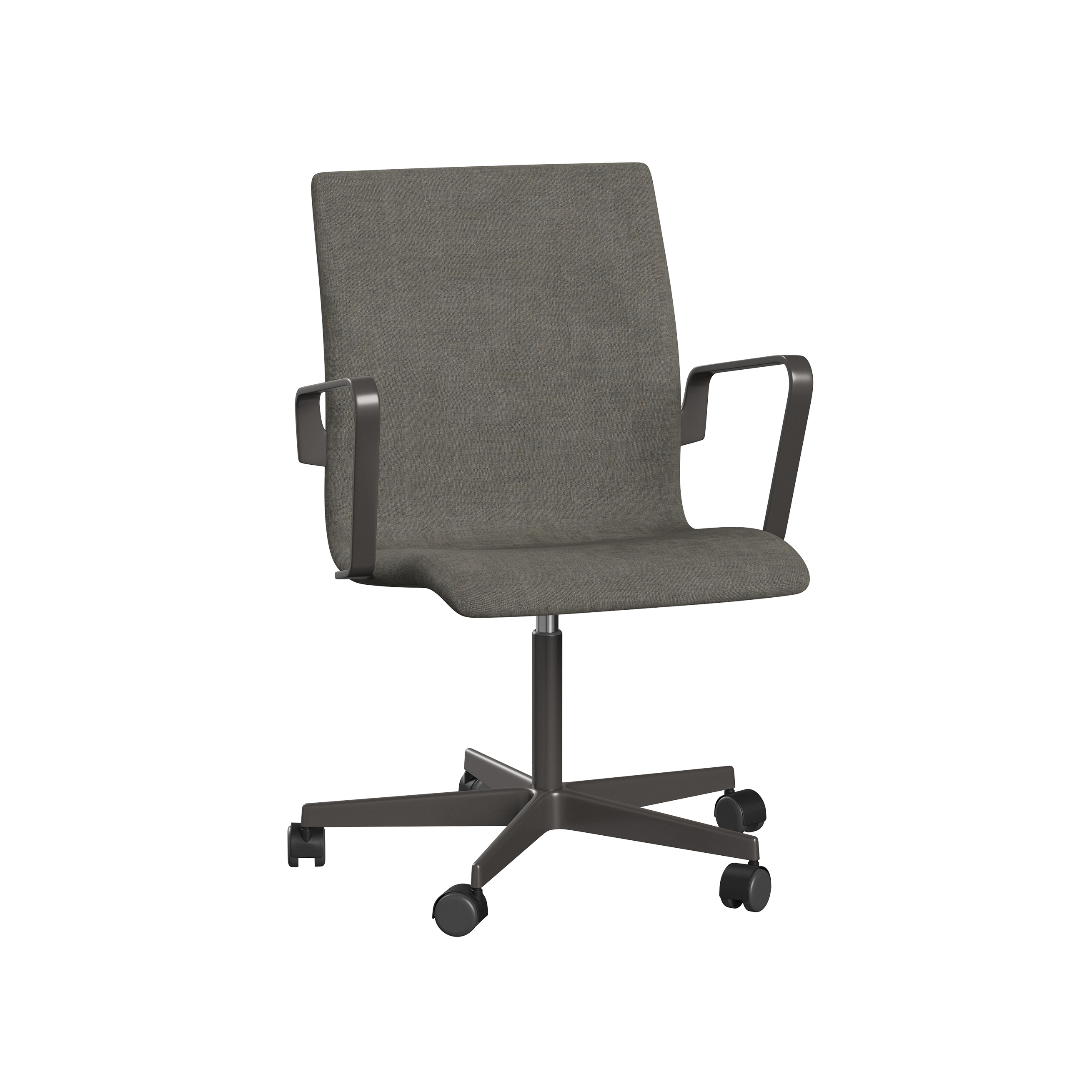 Afficher le produit Oxford™ | Chair | 3271W | Textile | 5 star brown bronze base | Armrest | Wheels du fabricant Fritz Hansen