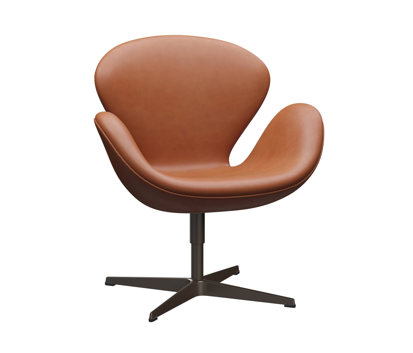 Mostra il prodotto Swan™ | Lounge chair | 3320 | Leather upholstred | Brown bronze base del produttore Fritz Hansen