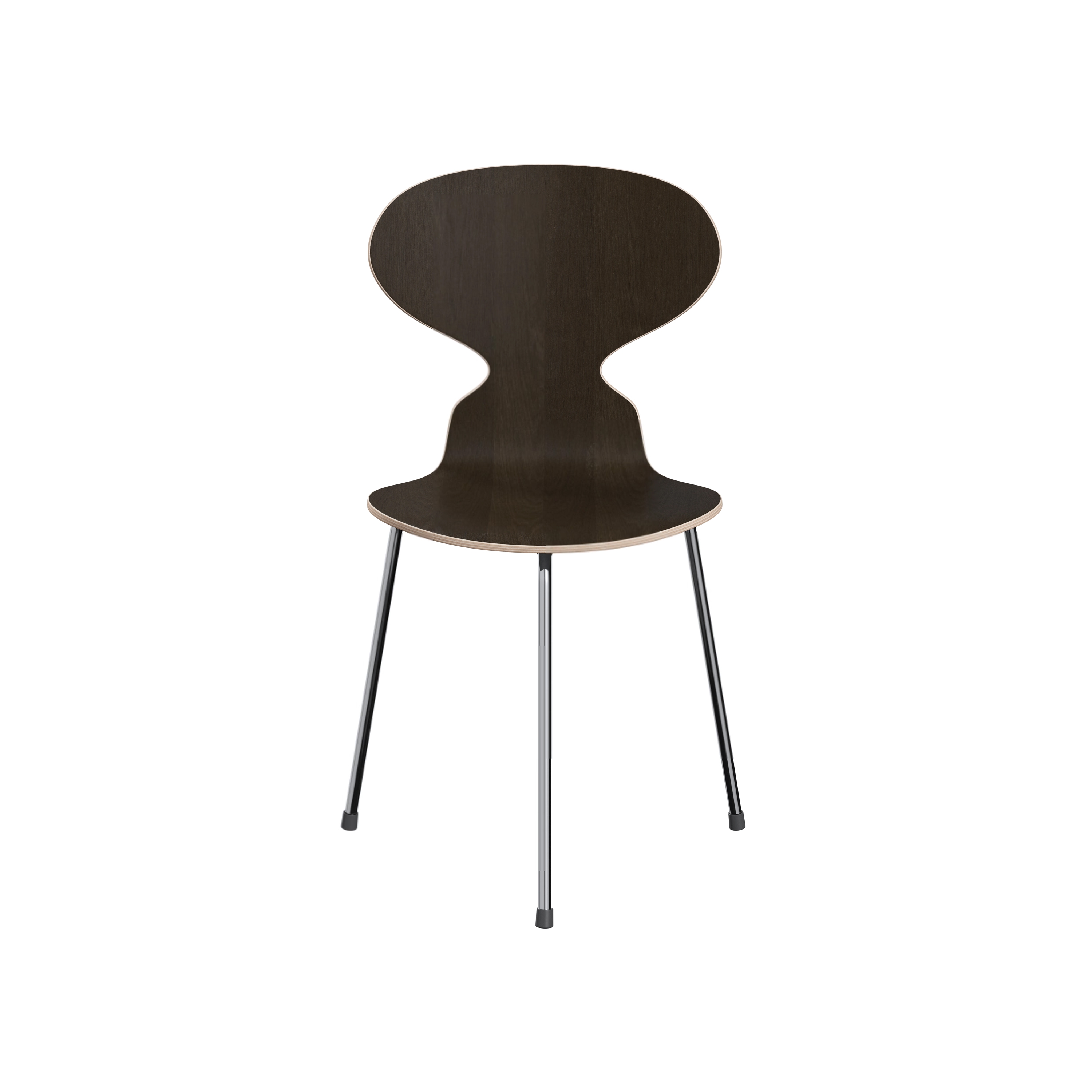 Ant™ | Chair | 3100 | Dark stained oak | Chrome base