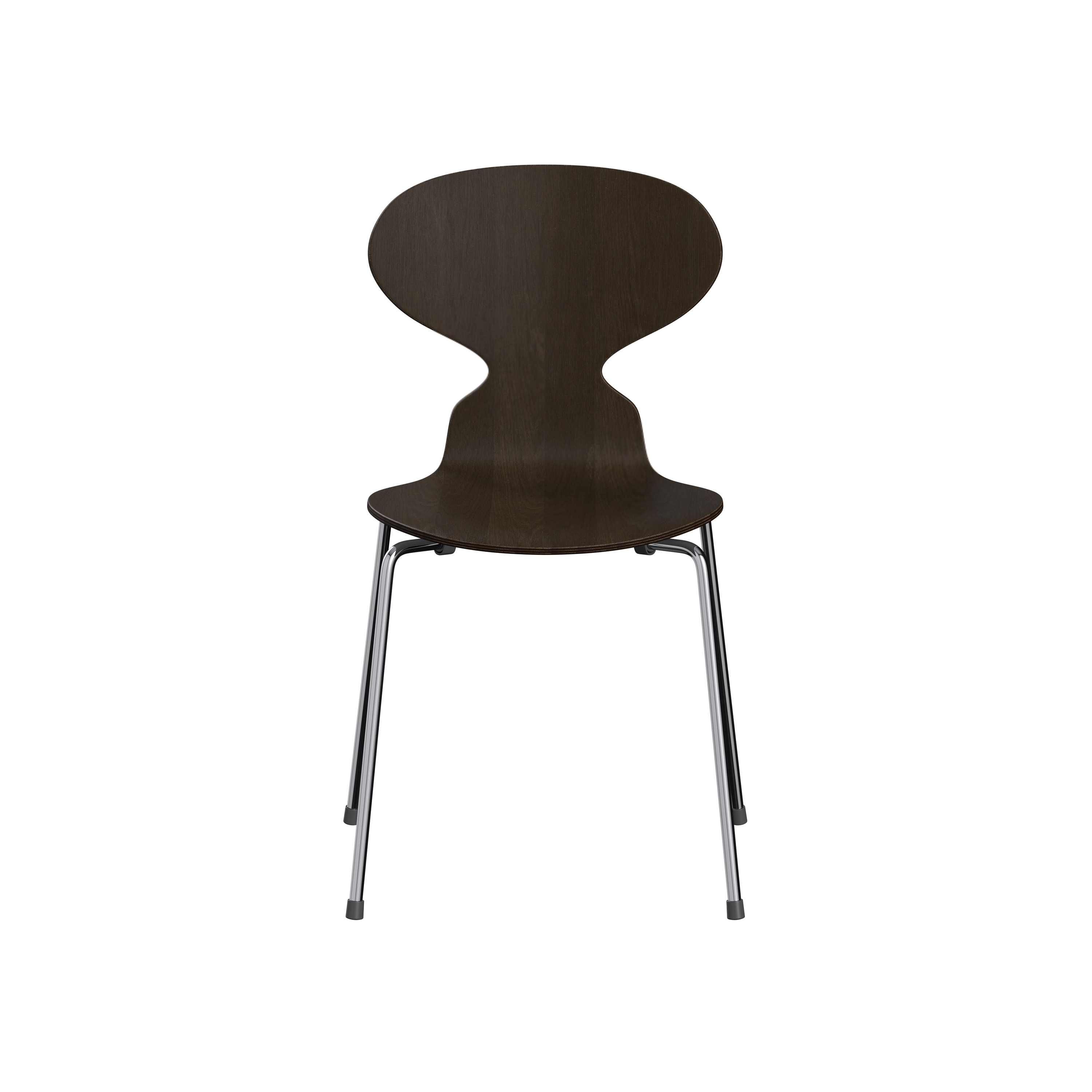 Ant™ | Chair | 3101 | Full dark stained oak | Chrome base