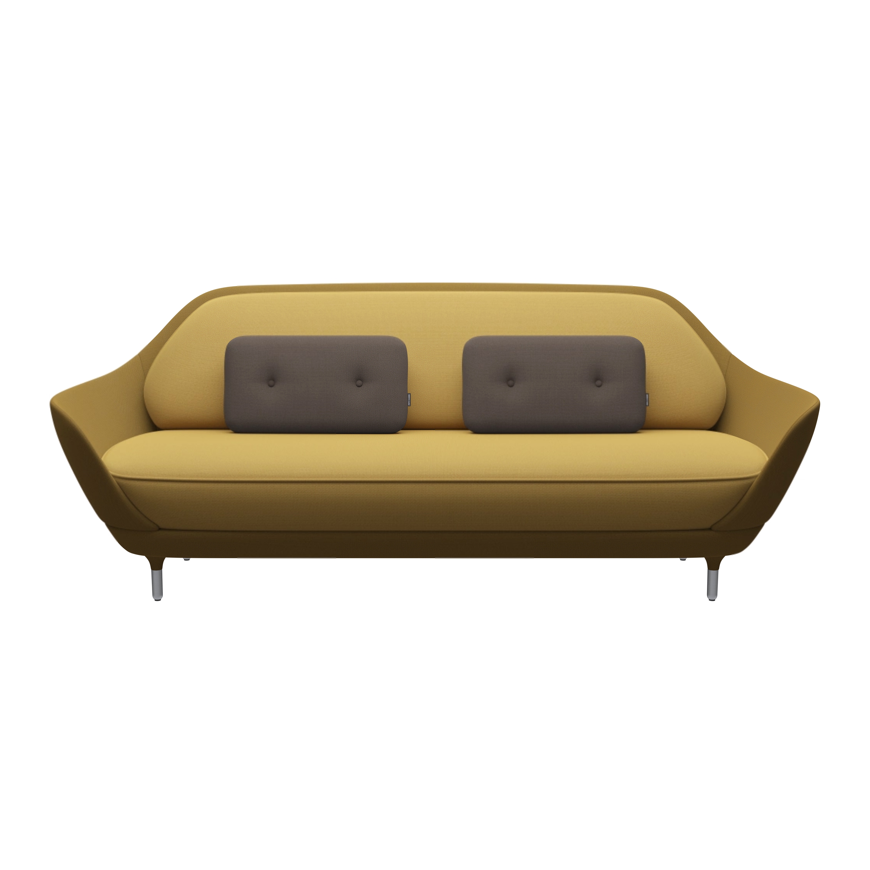 Favn™ | Sofa | JH9 | Textile | Satin polished aluminum base