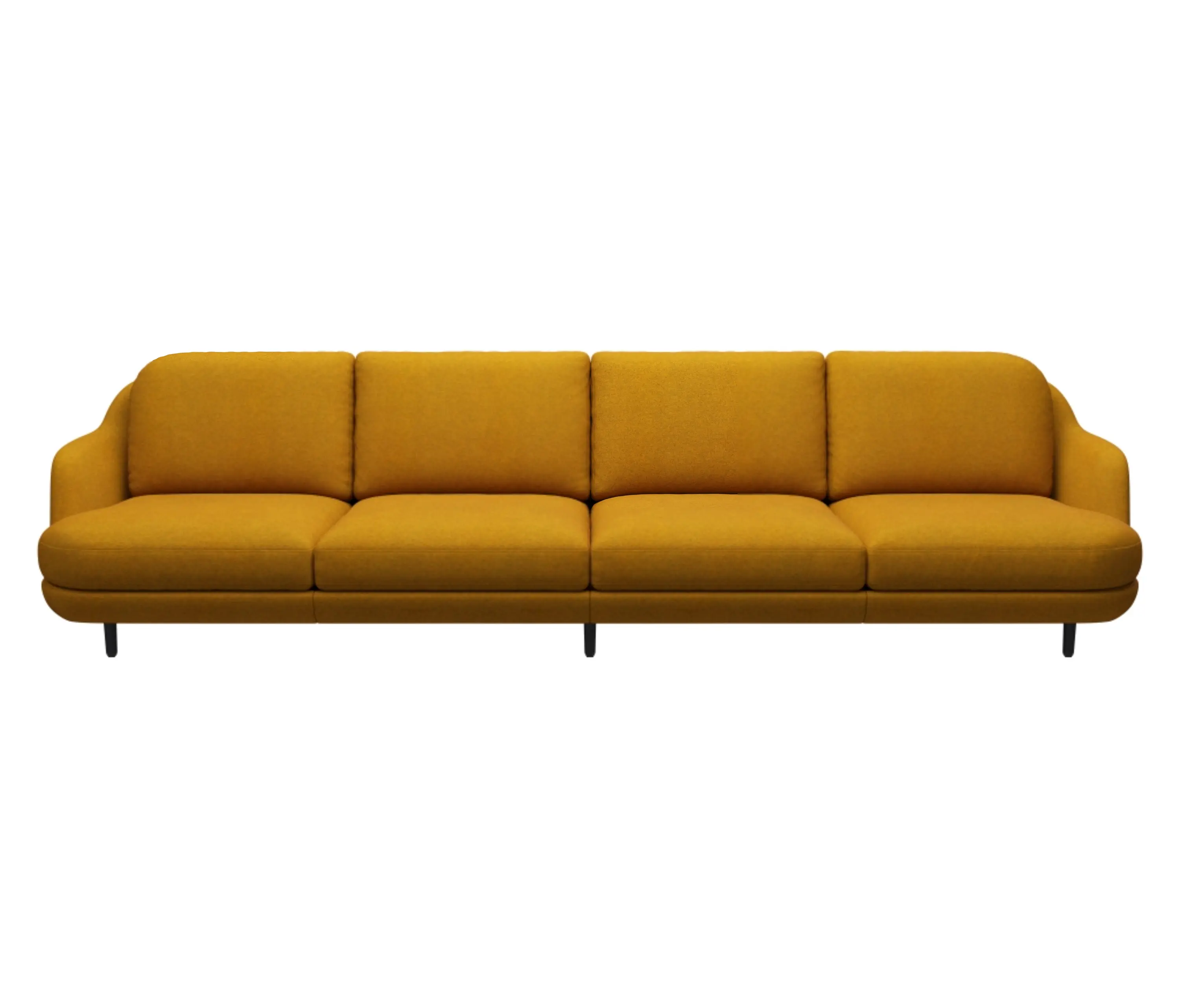 Fritz Hansen - Lune™ | Sofa | JH400 | Textile | Black coloured oak base
