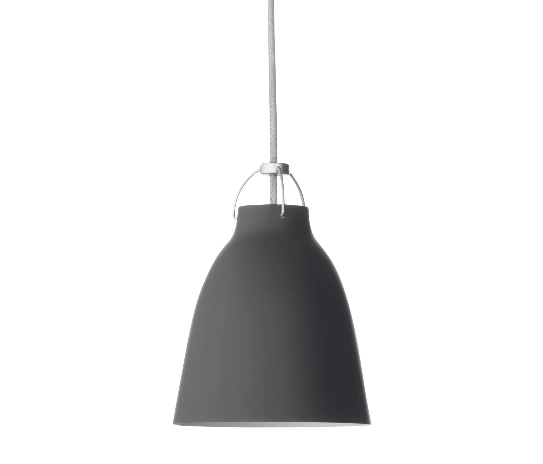 Fritz Hansen - Caravaggio™ Matt | Pendant | P1 | Black | Grey45 cord