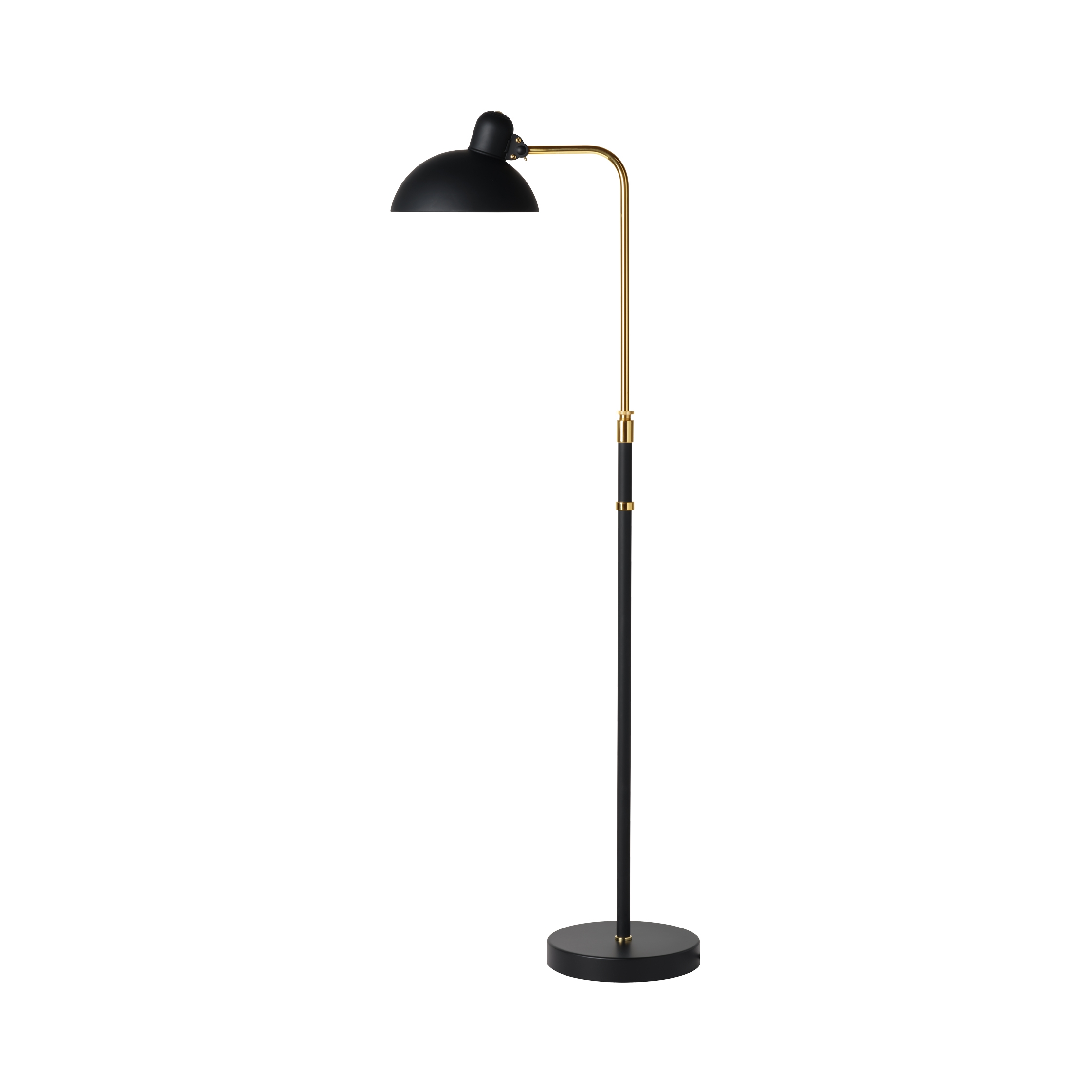 Display product Kaiser Idell™ Floor Lamp | Matt black & Brass from manufacturer Fritz Hansen