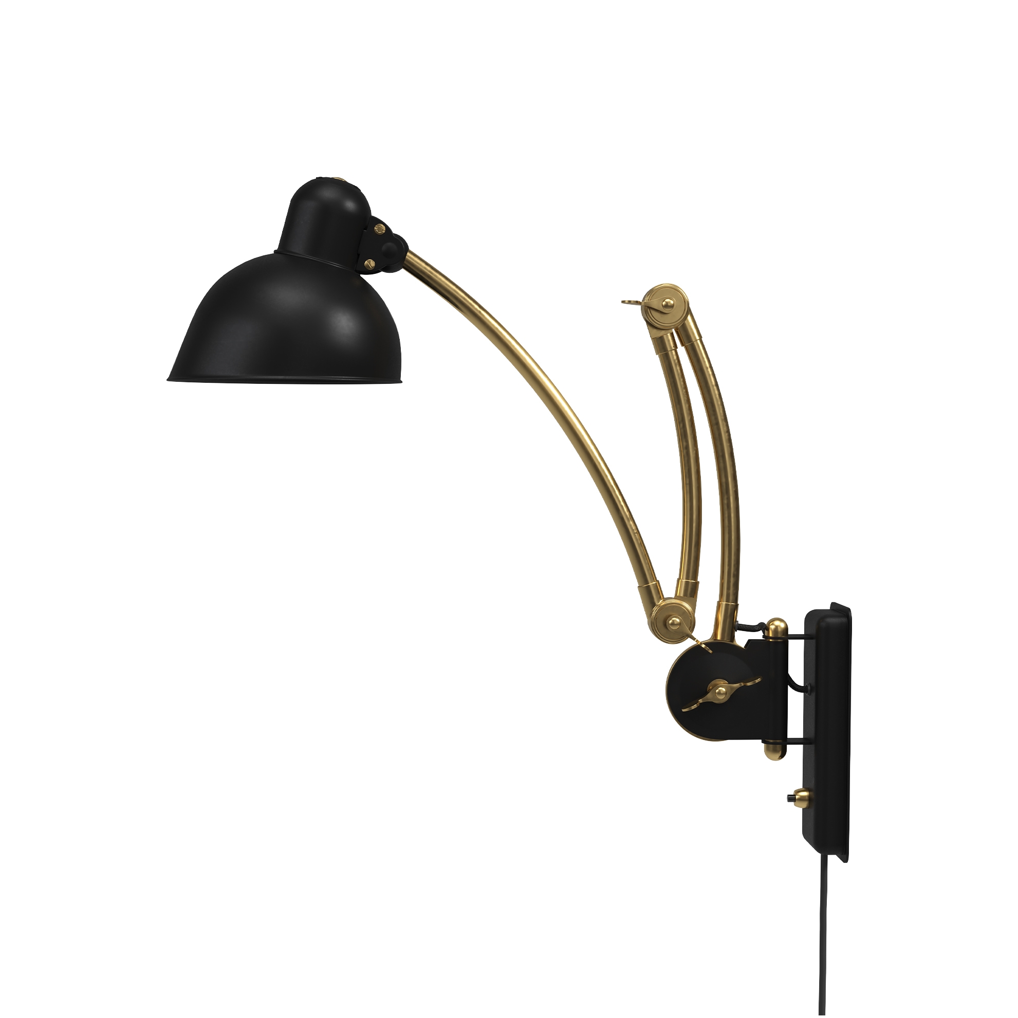 Produkt Kaiser Idell™ Wall Lamp | 6559-W | Matt black & Brass des Herstellers Fritz Hansen anzeigen