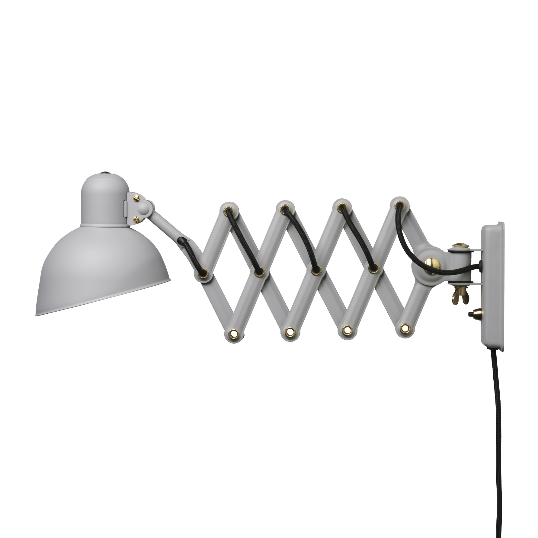 Display product Kaiser Idell™ Wall Lamp | Easy grey & Brass from manufacturer Fritz Hansen