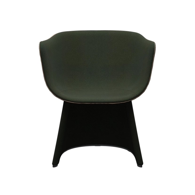 Monolit™ | CM231, Lounge chair, with leather piping