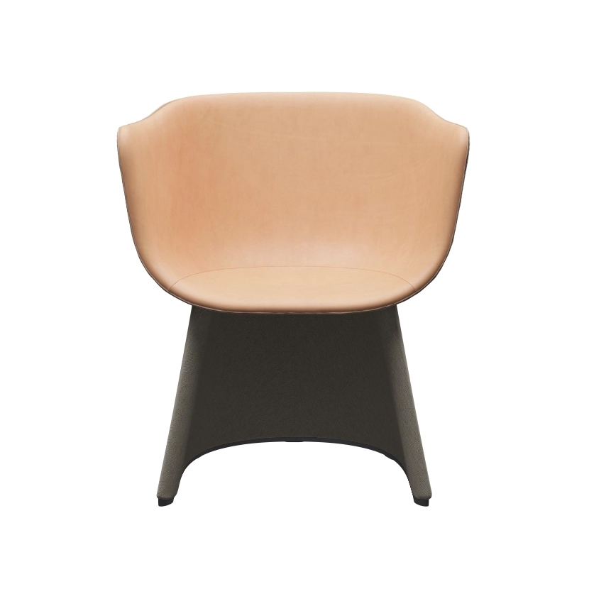 Monolit™ | CM231, Lounge chair, with leather piping