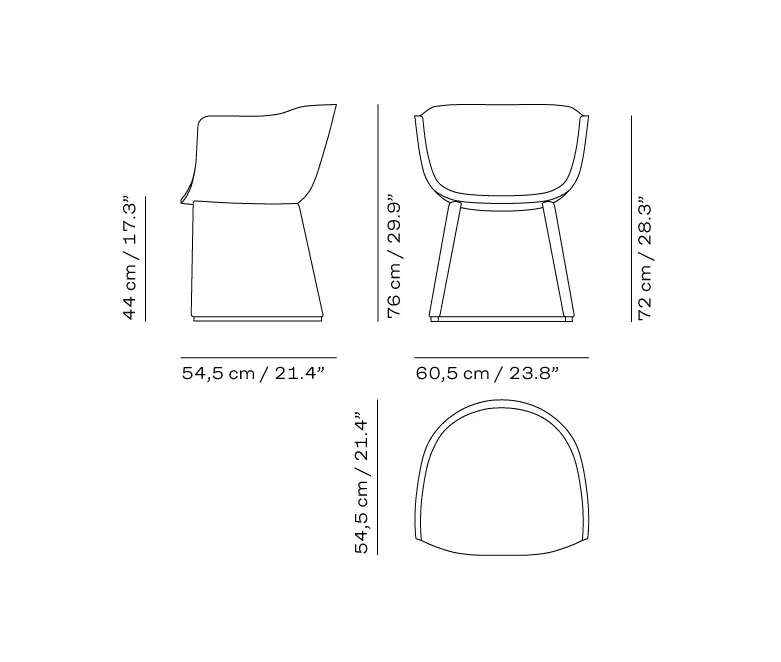 Fritz Hansen - Monolit™ | CM220, Dining chair