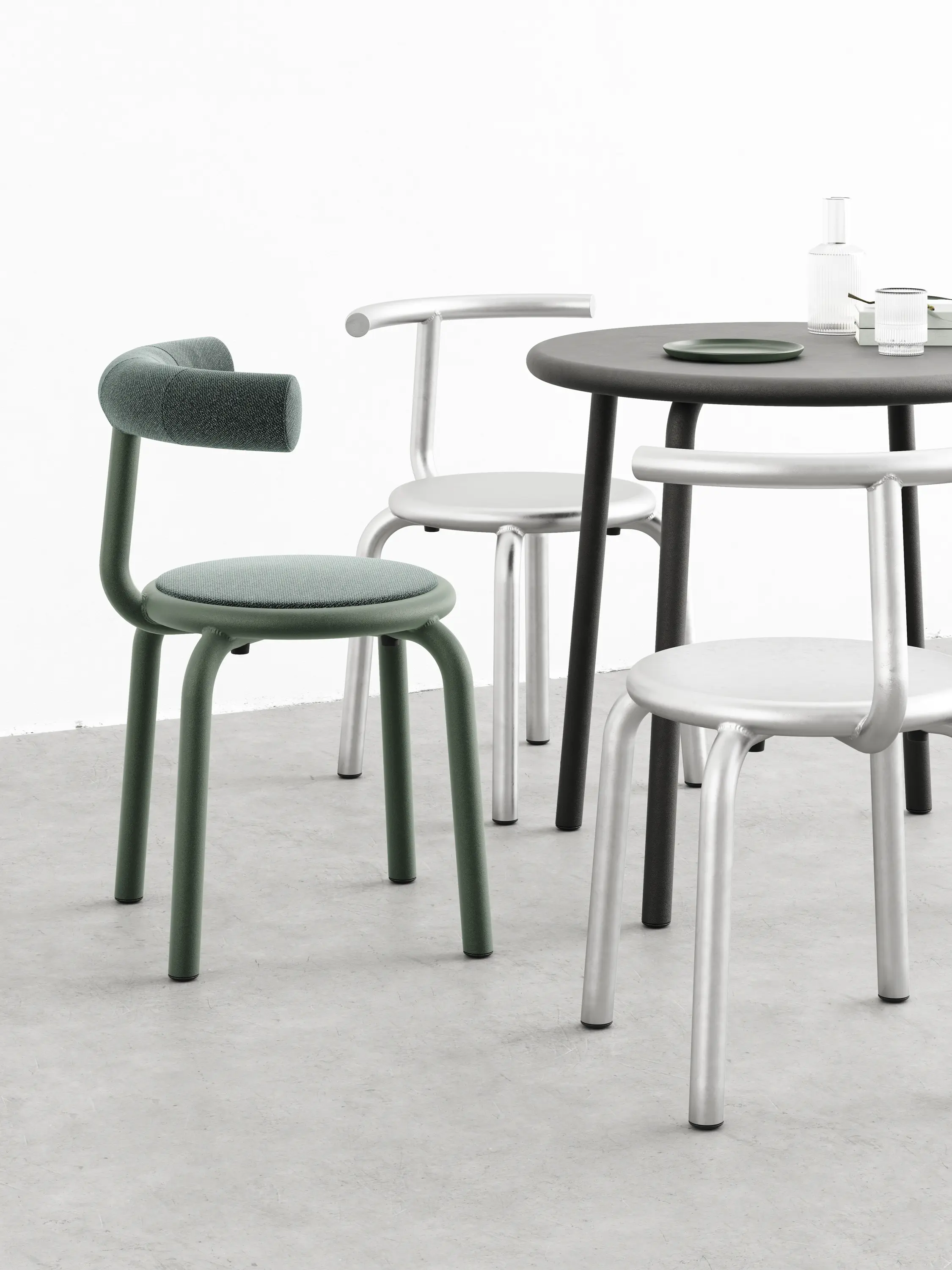 +Halle - Torno Stool Upholstered Seat