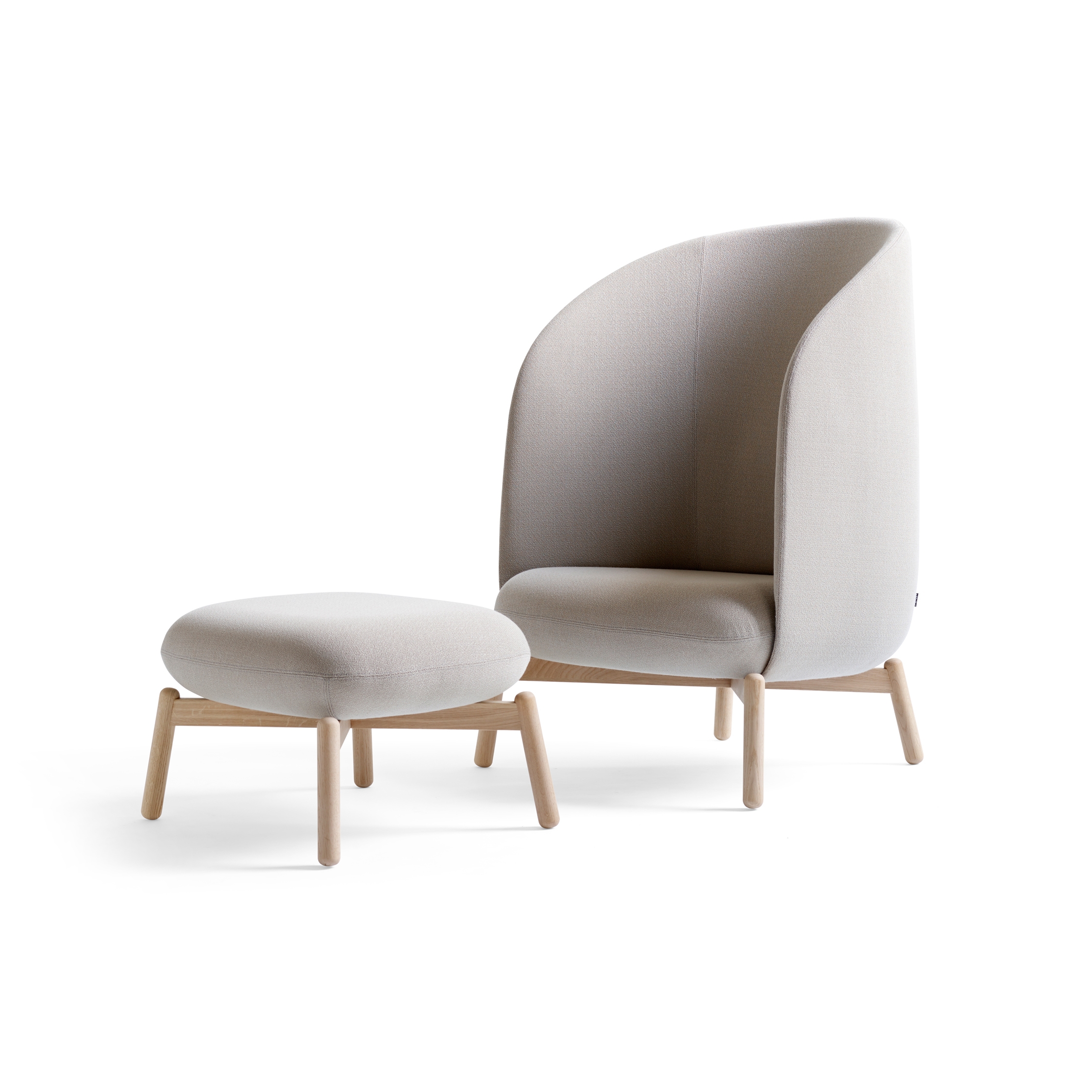 Mostra il prodotto Nest Easy Chair with stool del produttore +Halle