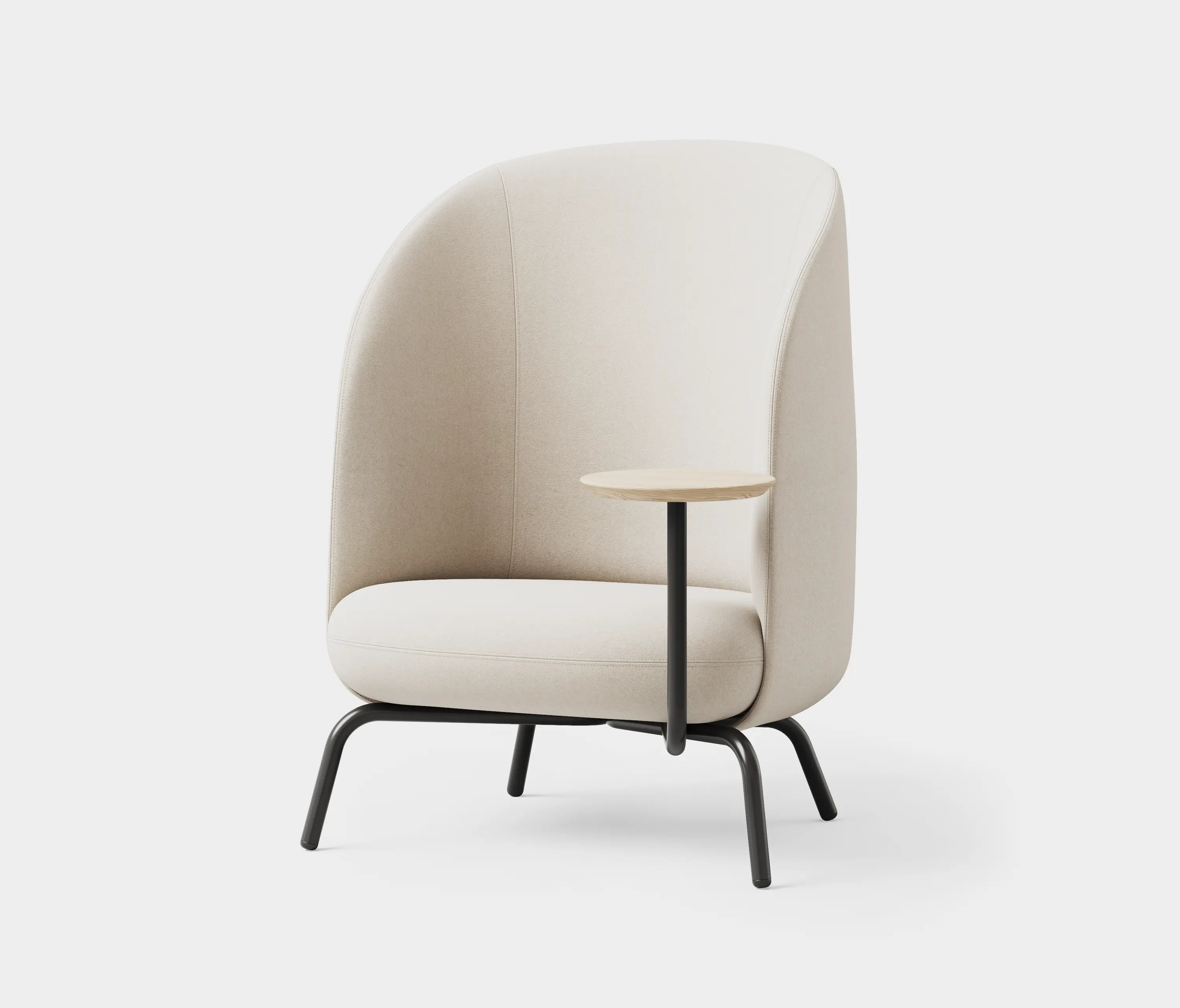 +Halle - Nest Easy Chair with Table