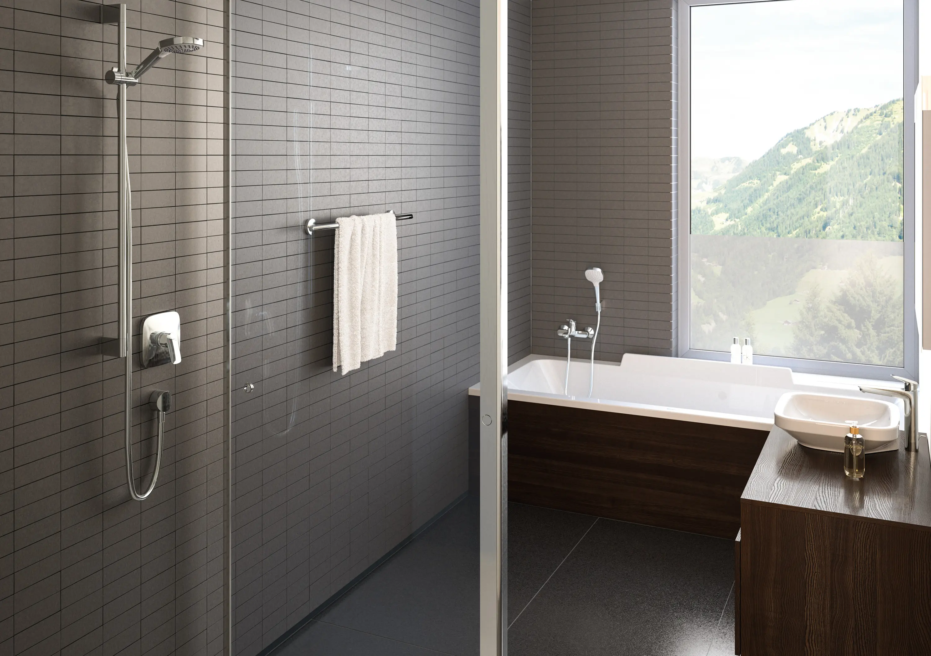 Hansgrohe - hansgrohe Croma 160 1jet Showerpipe