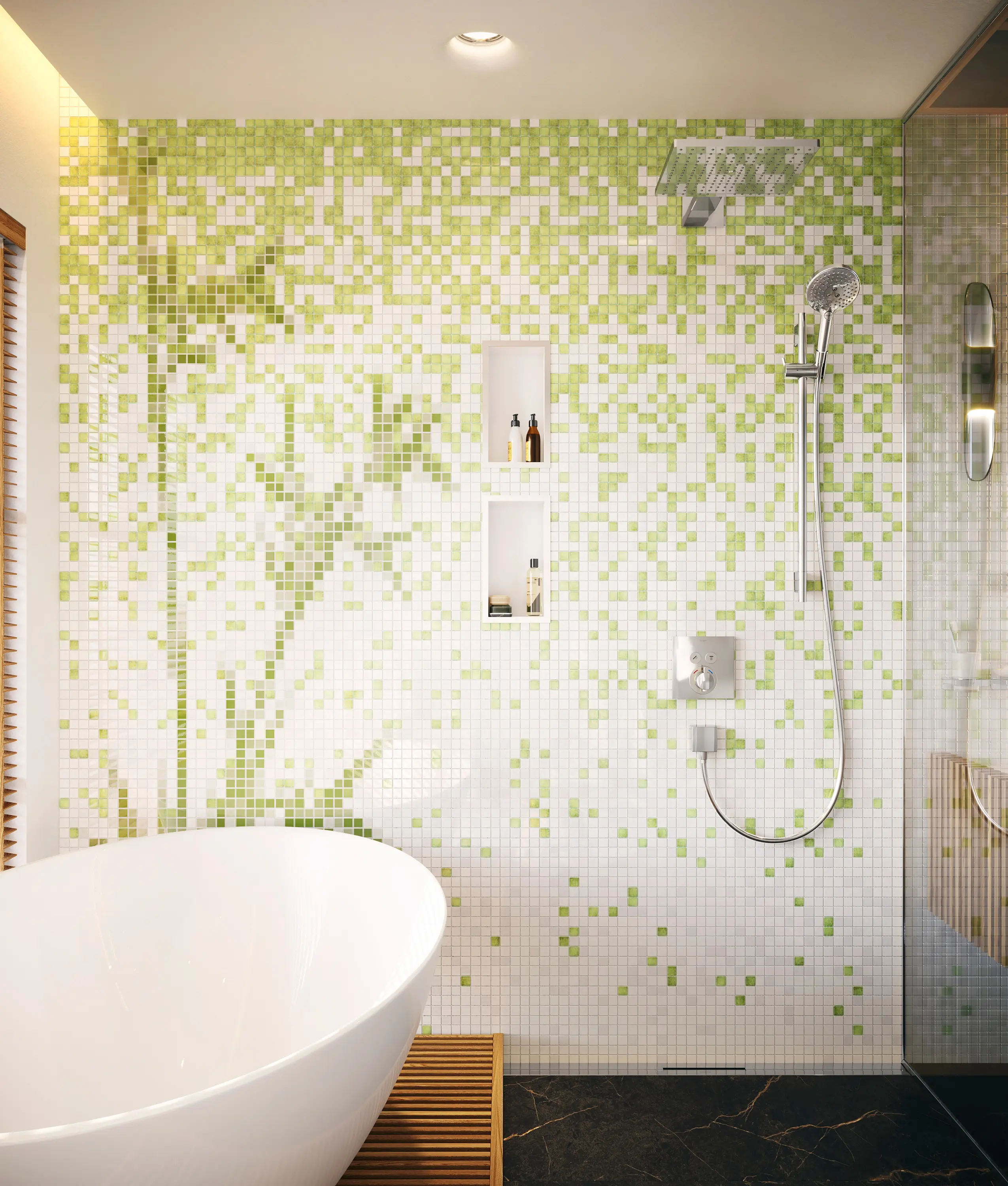 Hansgrohe - hansgrohe ShowerSelect S ShowerSelect S mezclador con 2 llaves de paso empotrado