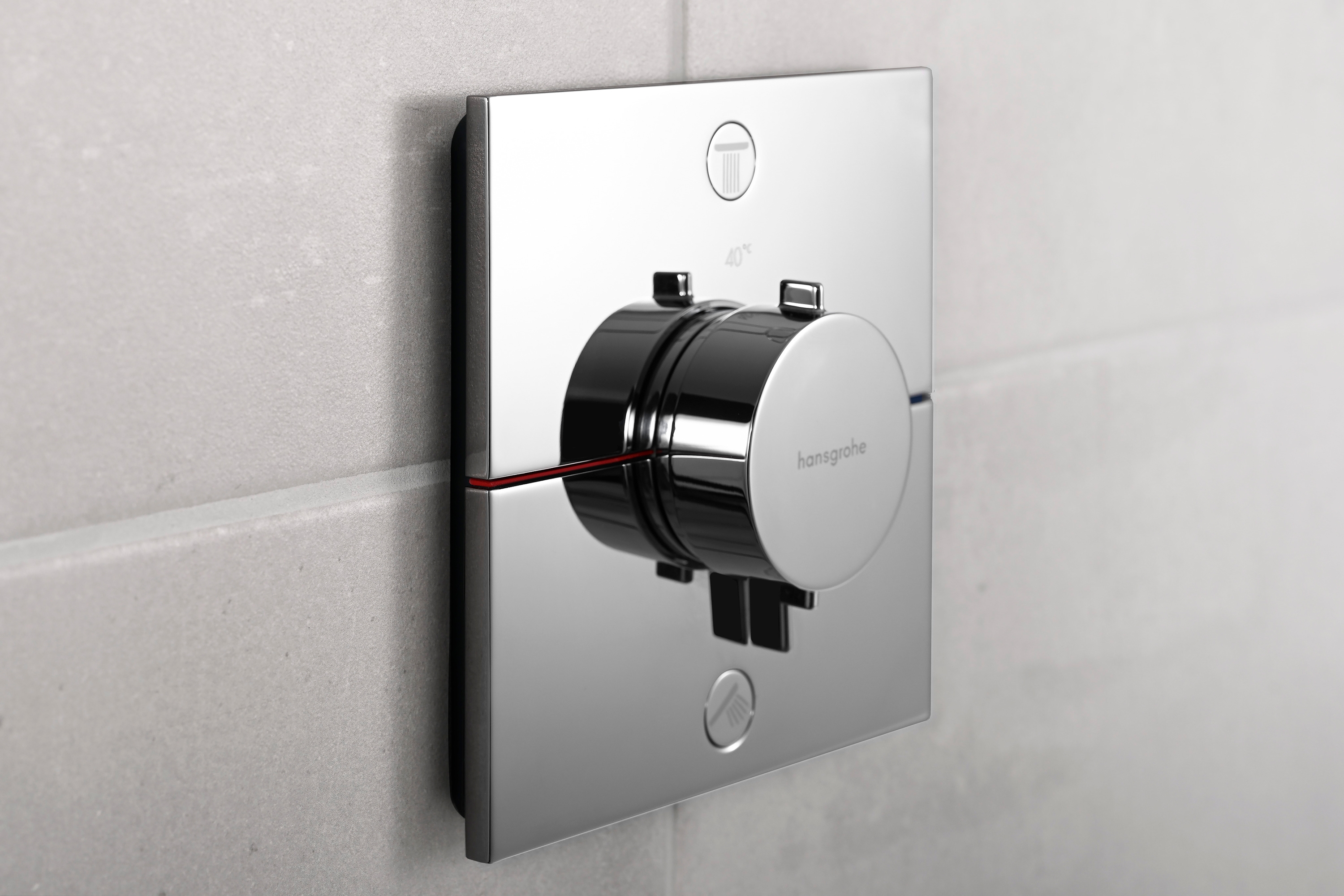 Thermostat Douche Hansgrohe Showerselect Comfort Q - Noir Mat - Modèle 15583670