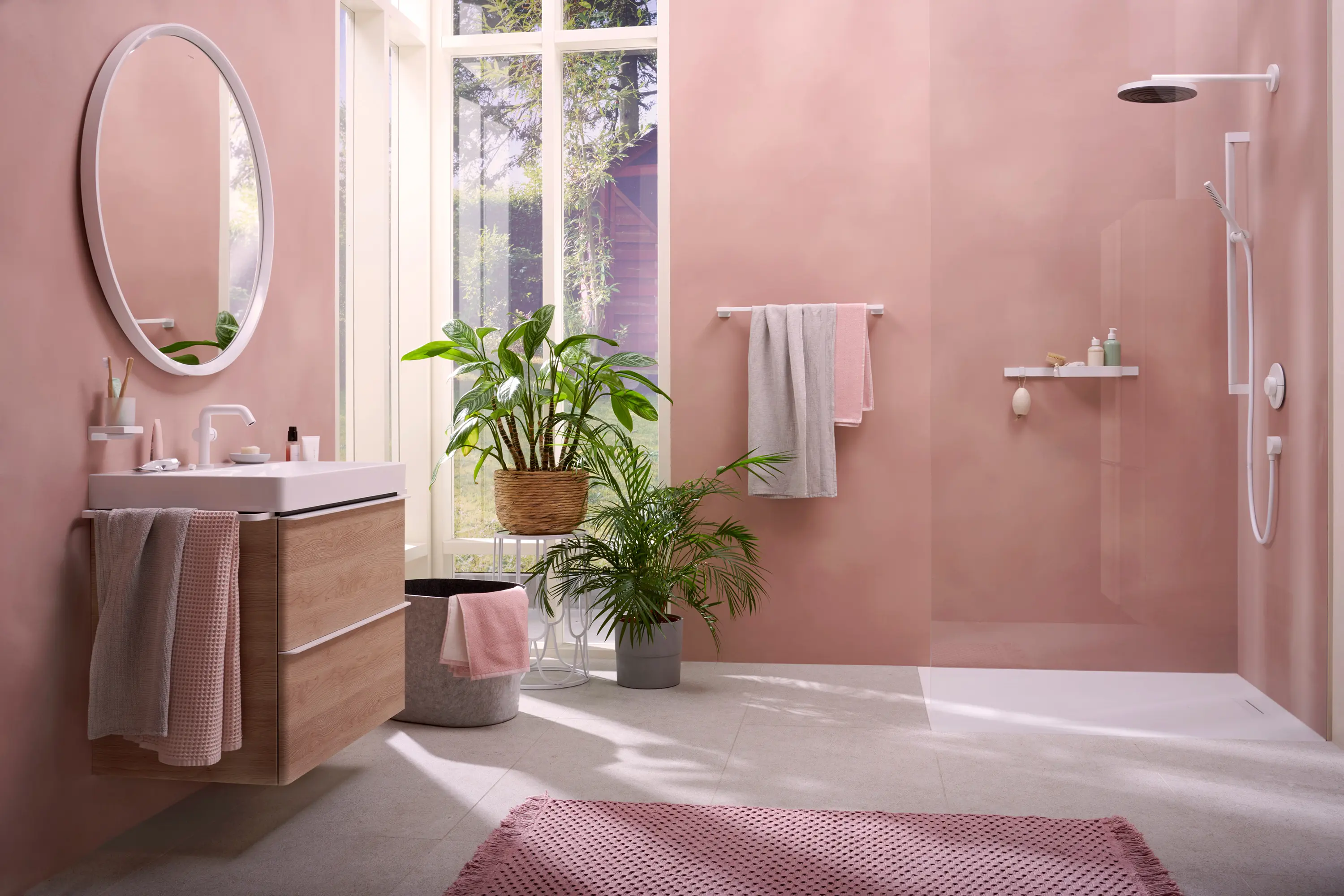 Hansgrohe - Xelu Q Wash basin 800/480 without tap hole and overflow, SmartClean