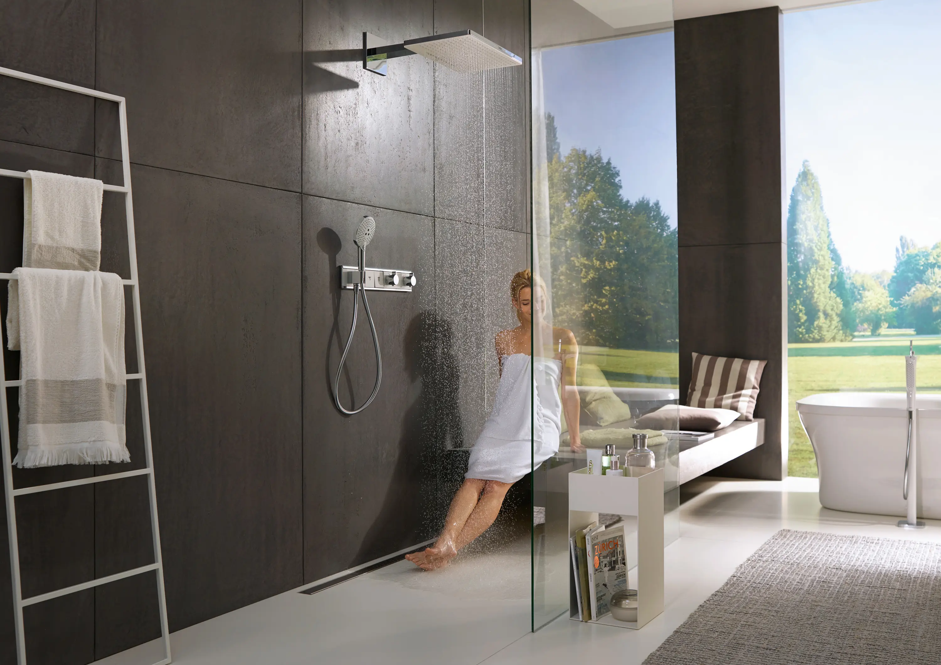 Hansgrohe - hansgrohe Basic set for overhead shower with ceiling connector