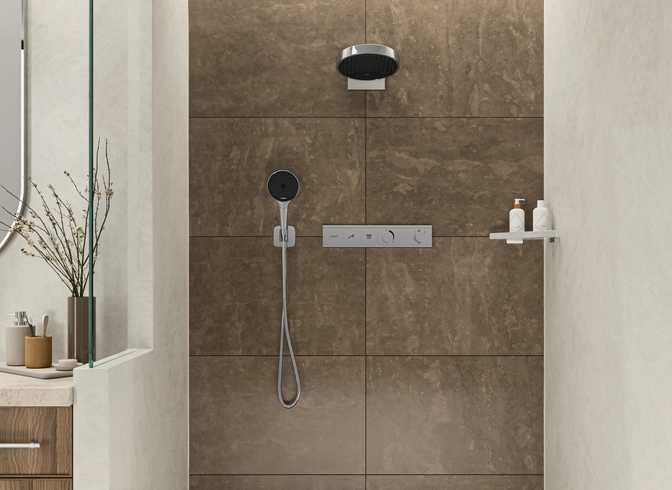 Integrated Shower RAINSELECT THERMOSTAT FOR CONCEALED INSTALLATION FOR 3 FUNCTIONS WITH ...