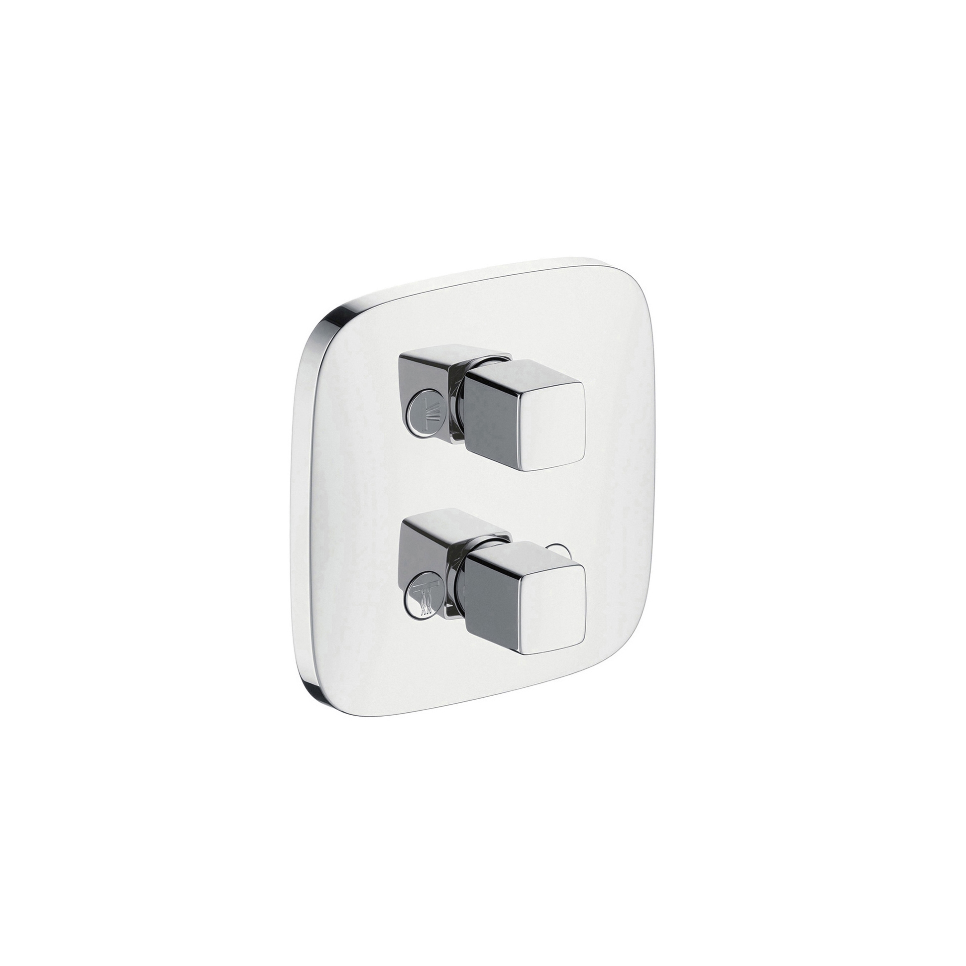 Afficher le produit hansgrohe iControl Set de finition encastré SoftCube avec robinet d'arrêt et inverseur encastré du fabricant Hansgrohe