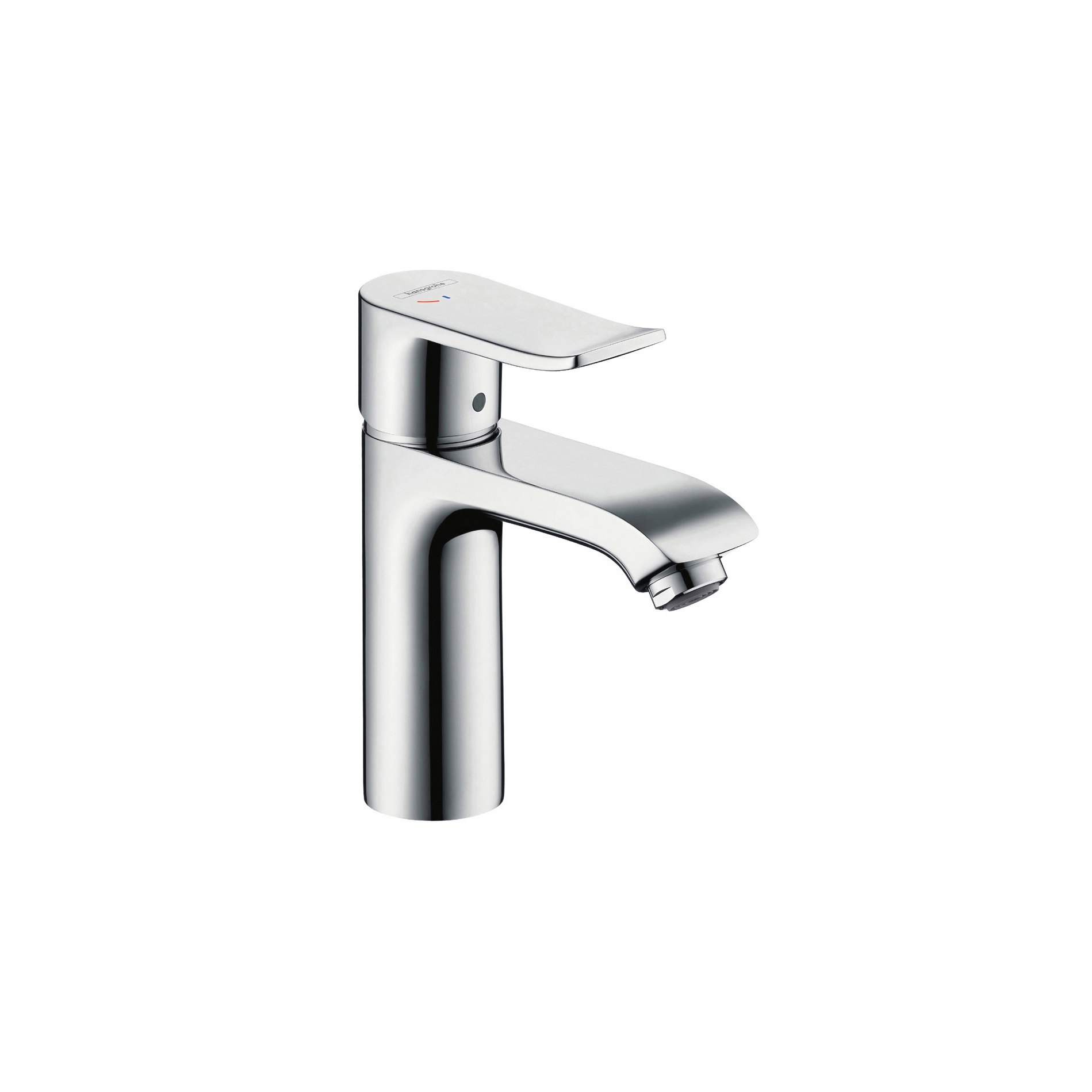 Display product hansgrohe Metris Single lever basin mixer 110 CoolStart with pop-up waste set from manufacturer Hansgrohe