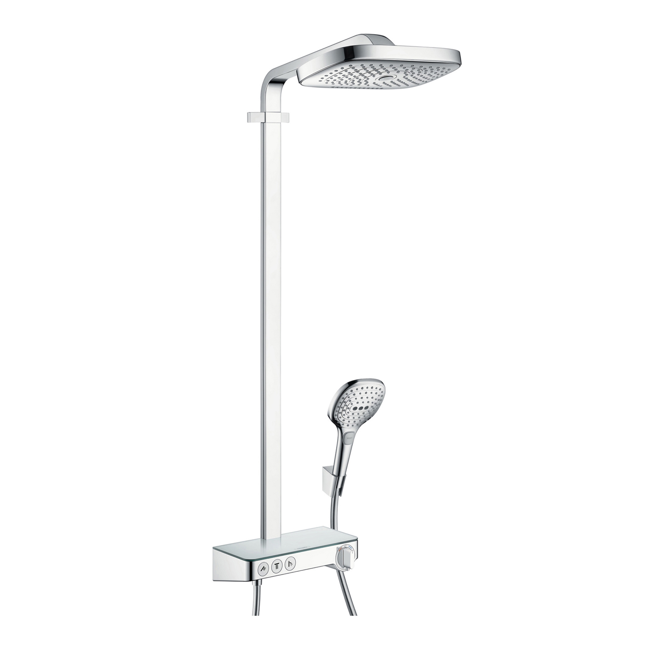 Display product hansgrohe Raindance Select E 300 3jet Showerpipe from manufacturer Hansgrohe
