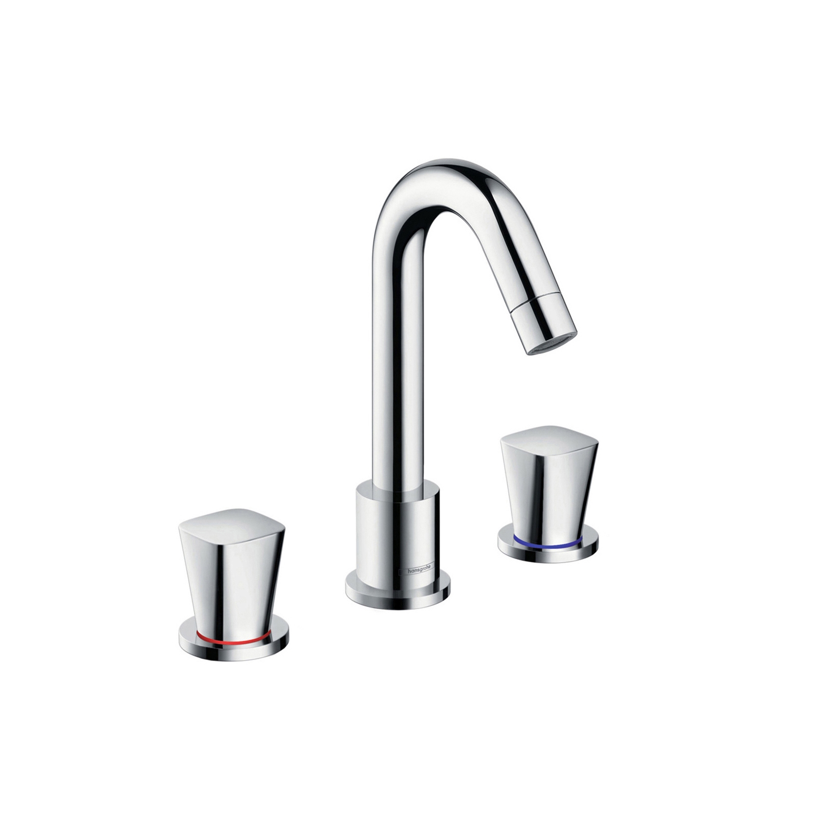 Display product hansgrohe Logis 3-hole basin mixer with pop-up waste set from manufacturer Hansgrohe