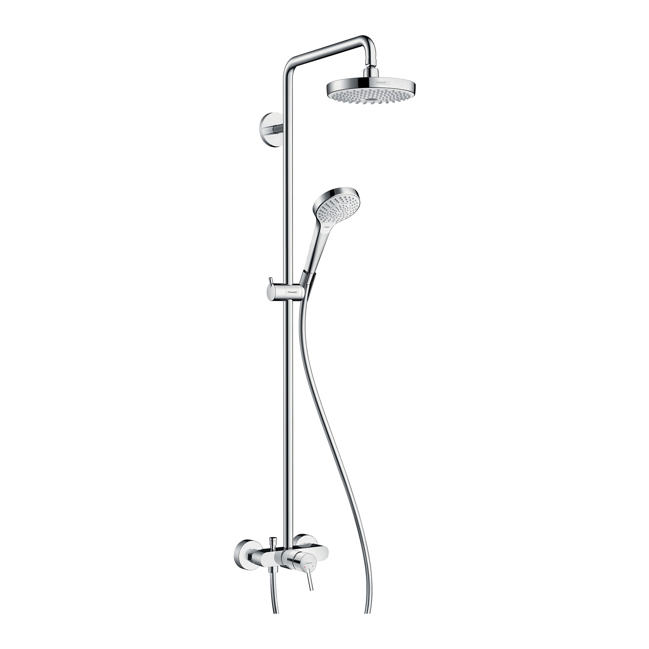 Mostra il prodotto hansgrohe Croma Select S 180 2jet Showerpipe with single lever mixer del produttore Hansgrohe