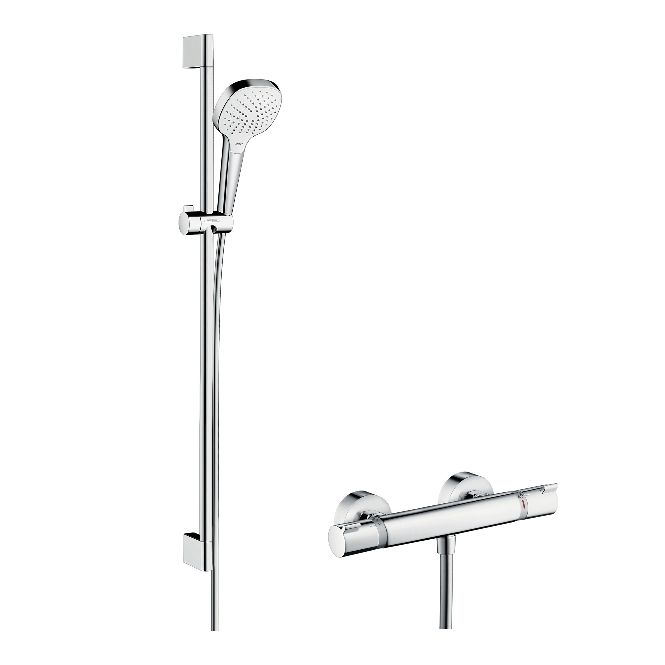 Display product hansgrohe Croma Select E Vario Combi Set 0.90 m from manufacturer Hansgrohe