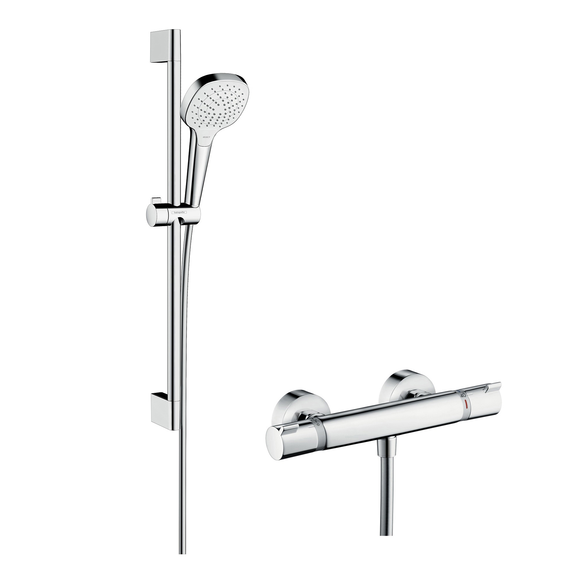 Mostra il prodotto hansgrohe Croma Select E Vario Combi Set 0.65 m del produttore Hansgrohe
