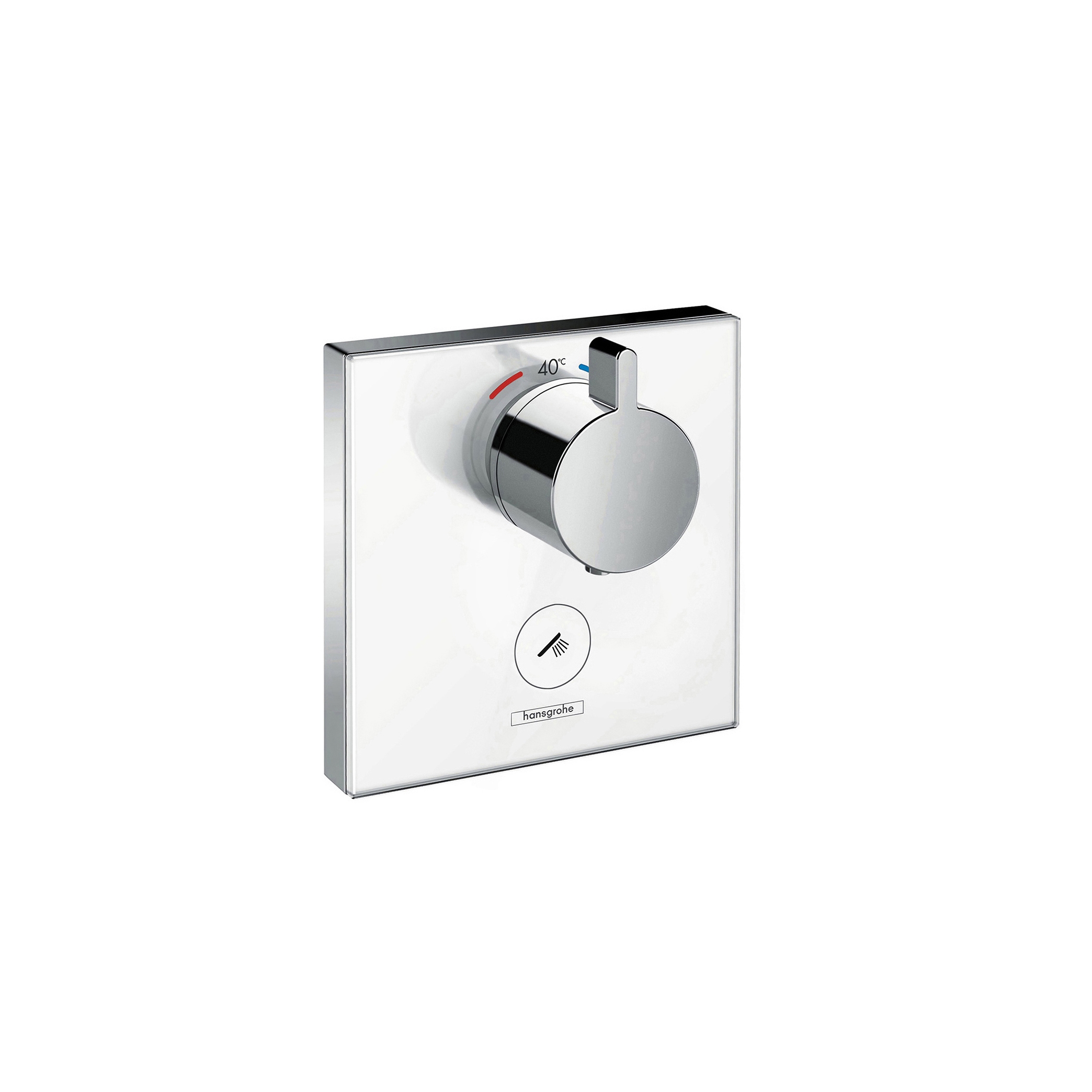 Display product hansgrohe ShowerSelect Thermostatic mixer highflow for concealed installation for 1 outlet and additional outlet from manufacturer Hansgrohe