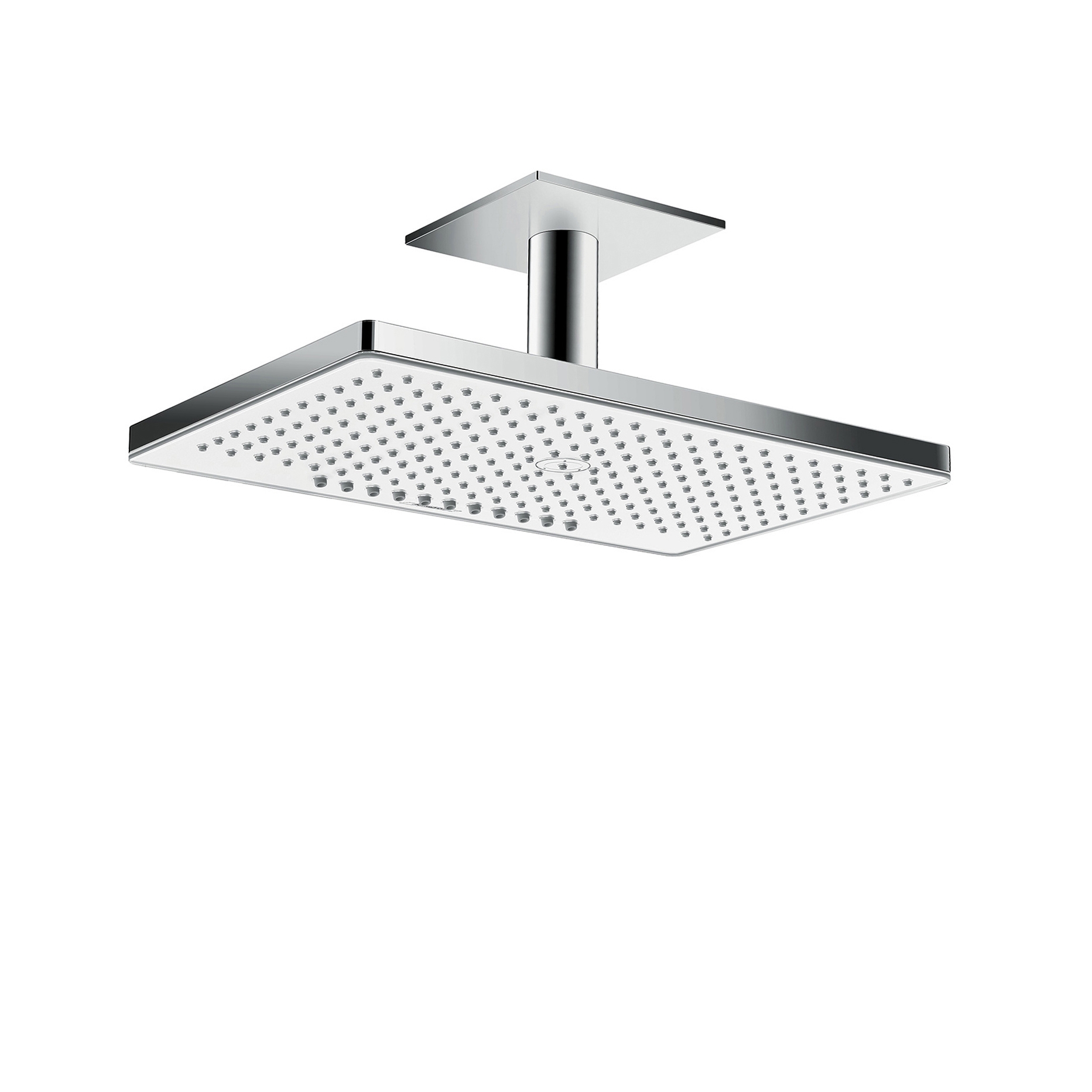 Mostra il prodotto hansgrohe Rainmaker Select 460 2jet overhead shower EcoSmart 9 l/ min with ceiling connector 100 mm del produttore Hansgrohe