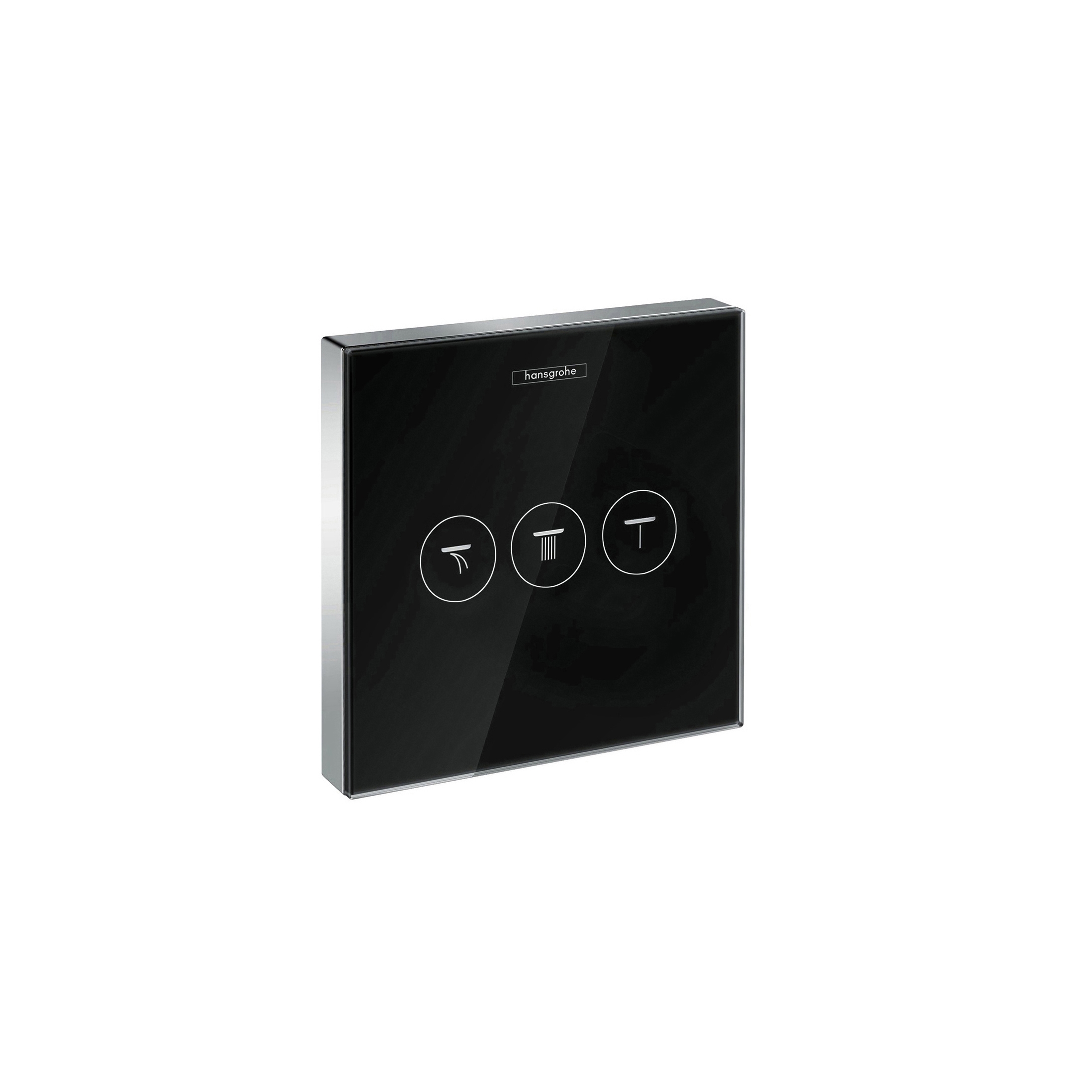 hansgrohe ShowerSelect Glas ShowerSelect glass 3 llaves de paso empotrado