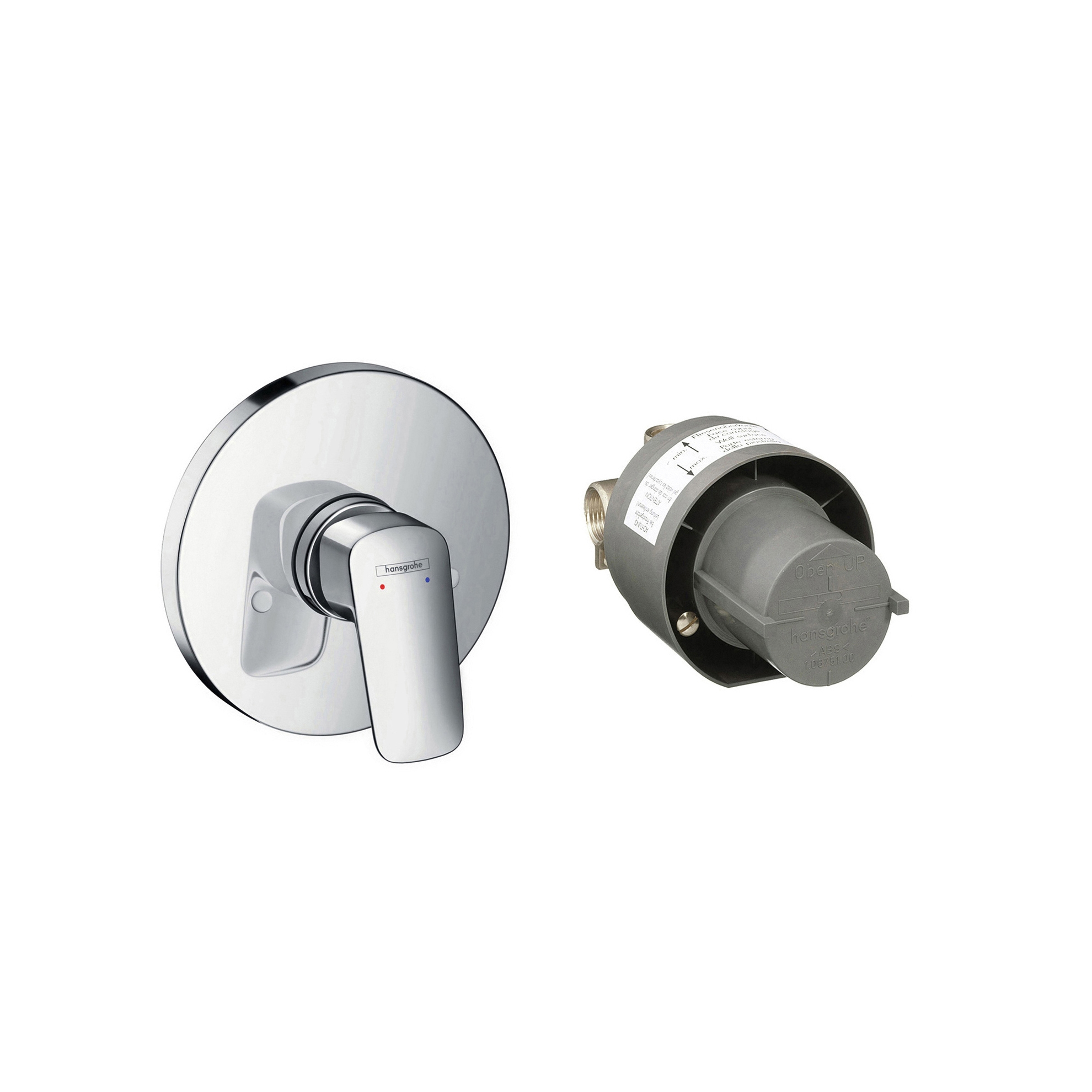 Afficher le produit hansgrohe Logis Ensemble Set de finition pour mitigeur douche encastré + corps d'encastrement du fabricant Hansgrohe