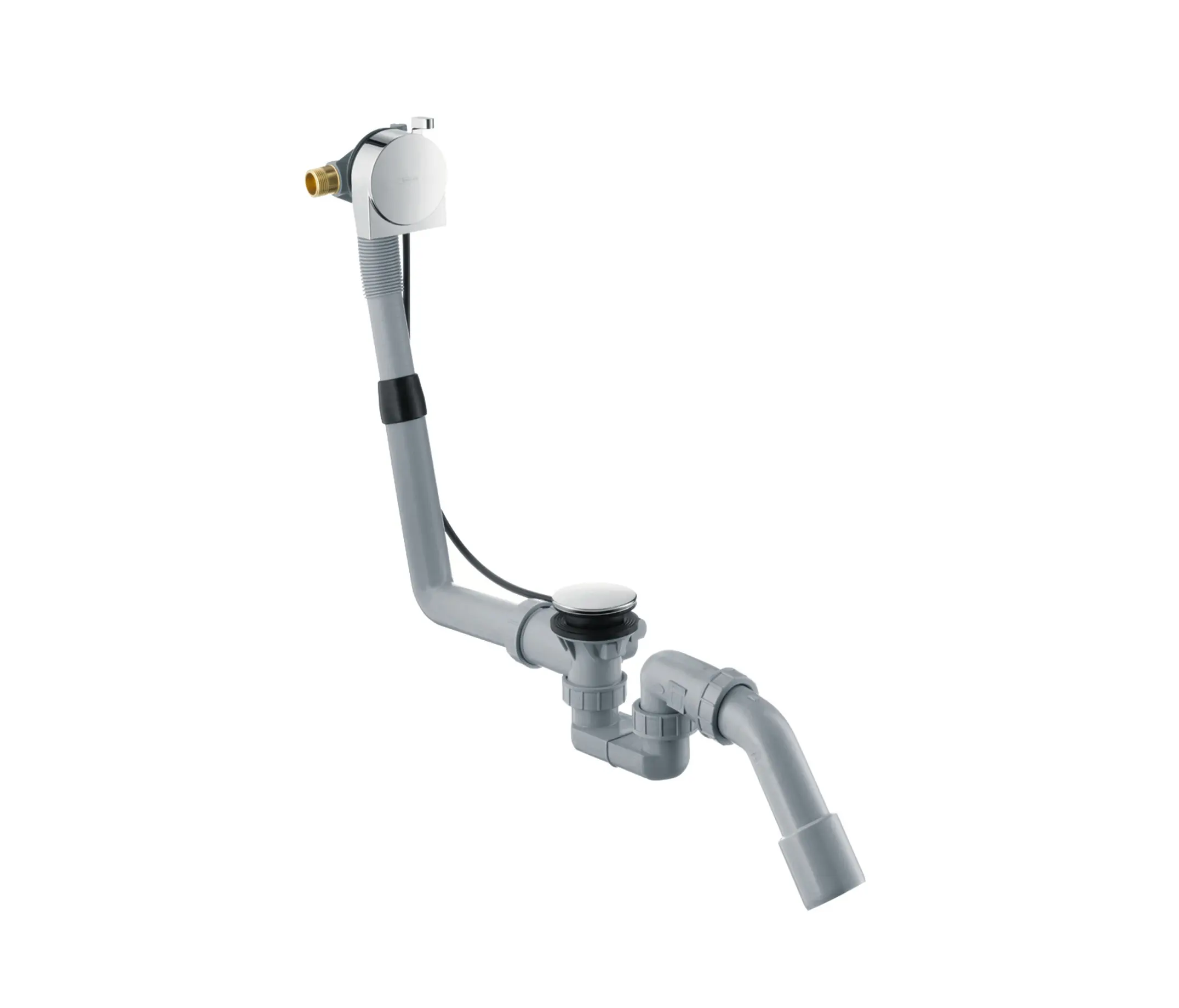 Hansgrohe - hansgrohe Complete set with Exafill S bath filler finish set and waste and overflow set for standard bath tubs