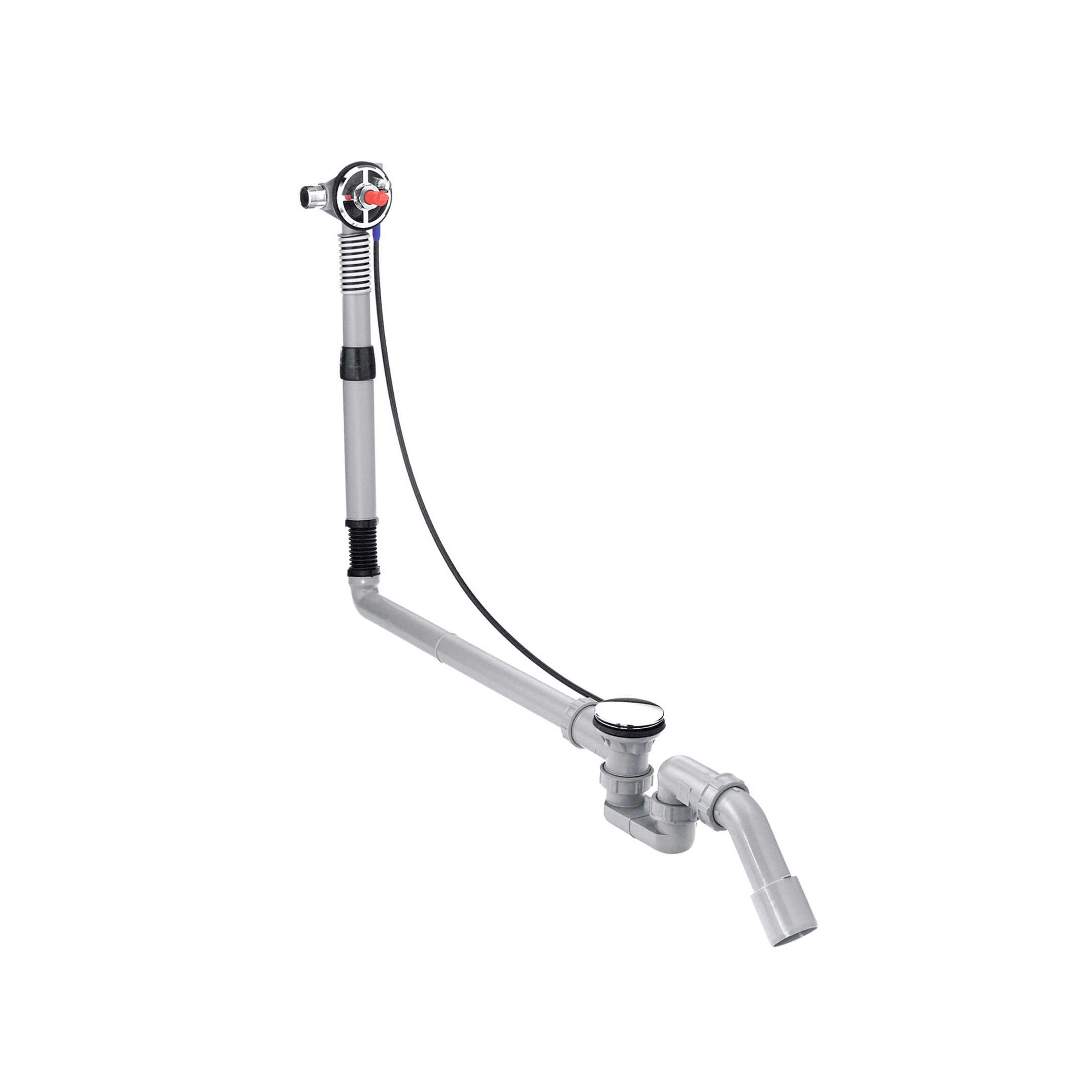 Mostrar el producto hansgrohe Basic set for Exafill S bath filler finish set with waste and overflow set for special bath tubs del fabricante Hansgrohe