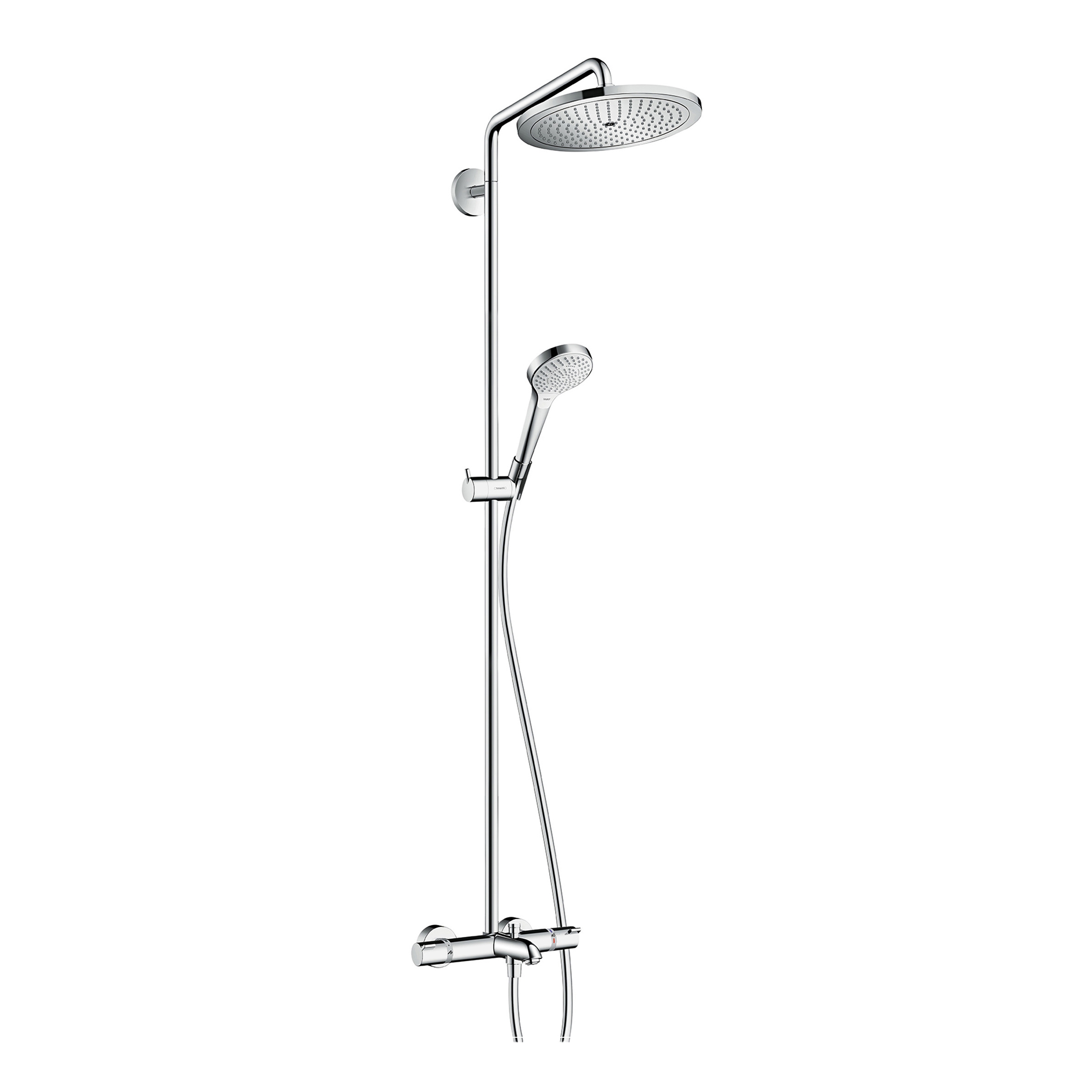 Mostrar el producto hansgrohe Croma 280 Air 1jet Showerpipe termostato visto bañera Ecostat Comfort del fabricante Hansgrohe