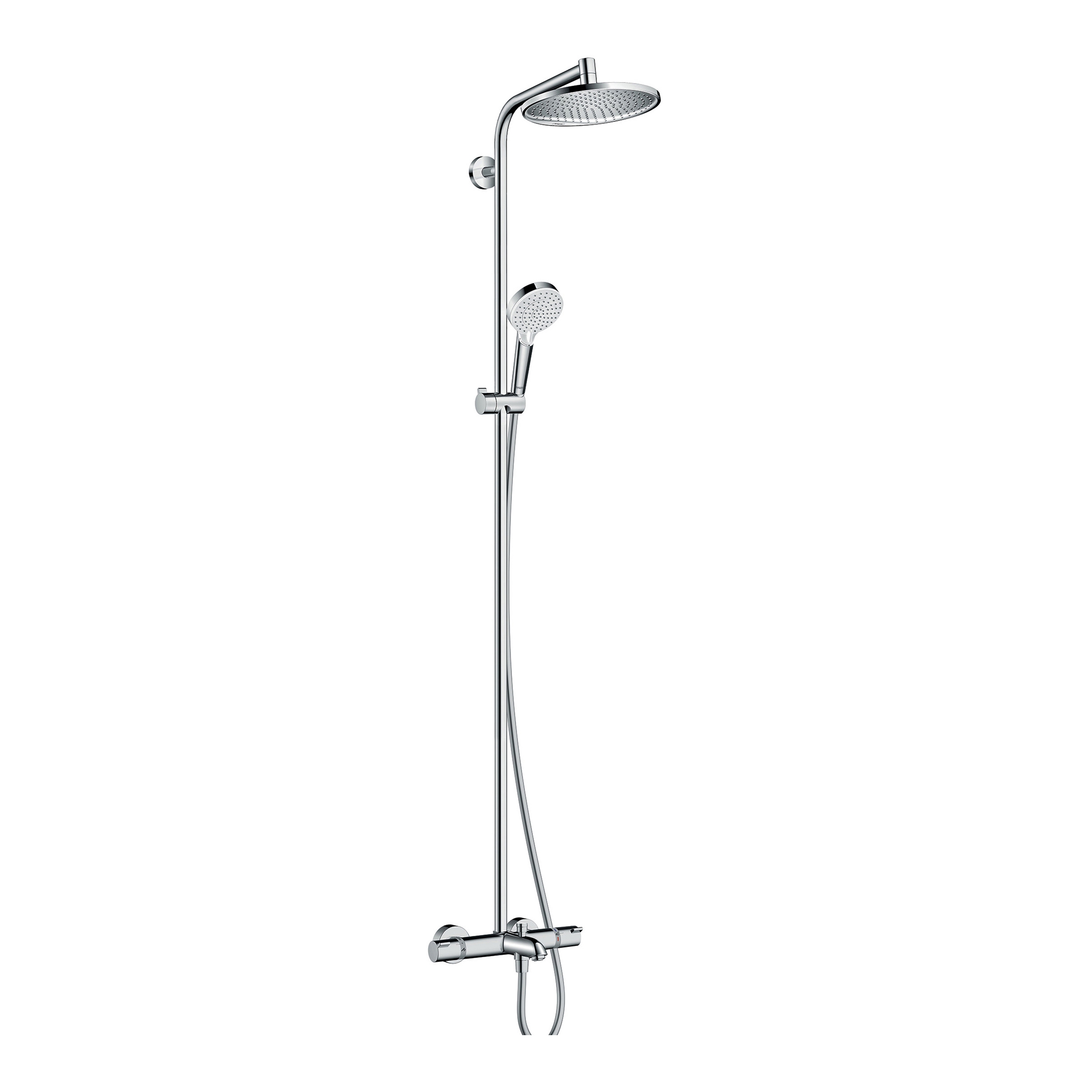 Display product hansgrohe Crometta S 240 1jet Showerpipe for bath tub from manufacturer Hansgrohe