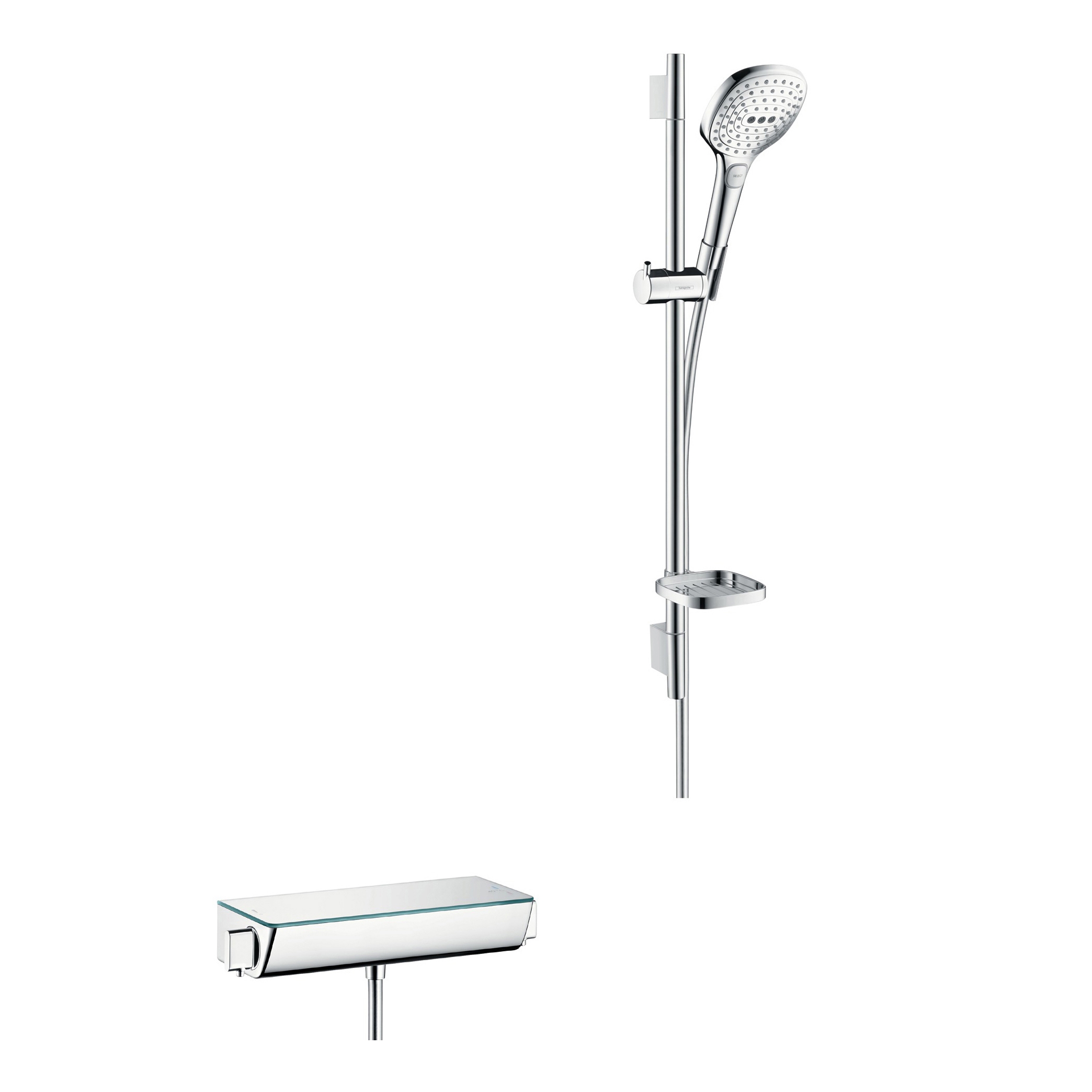 hansgrohe Ecostat Select Combi Set 0.65 m with Raindance Select E 120 3jet hand shower
