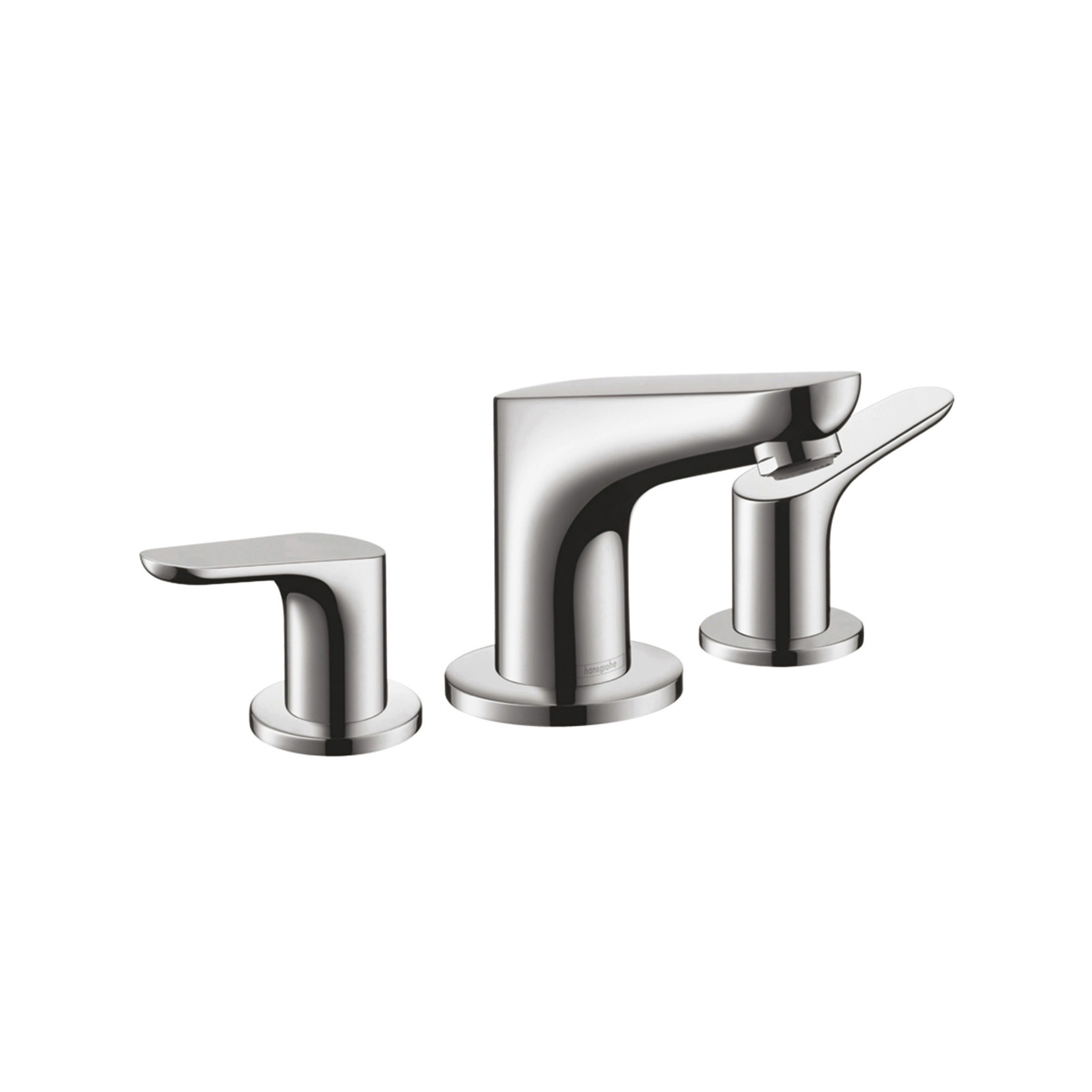 Display product hansgrohe Focus 3-hole basin mixer 100 with pop-up waste set from manufacturer Hansgrohe