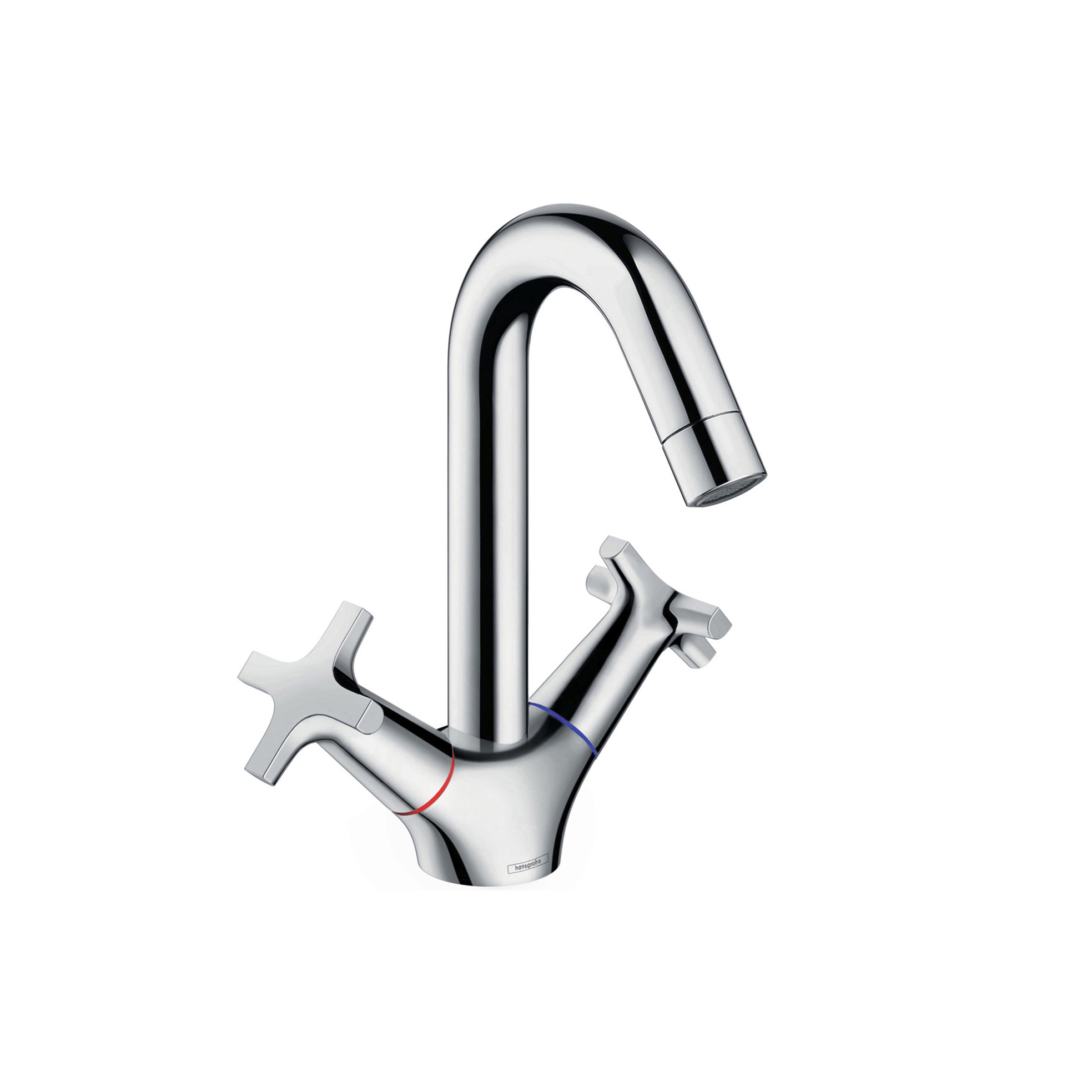 Display product hansgrohe Logis Classic 2-handle basin mixer LowPressure without waste set from manufacturer Hansgrohe