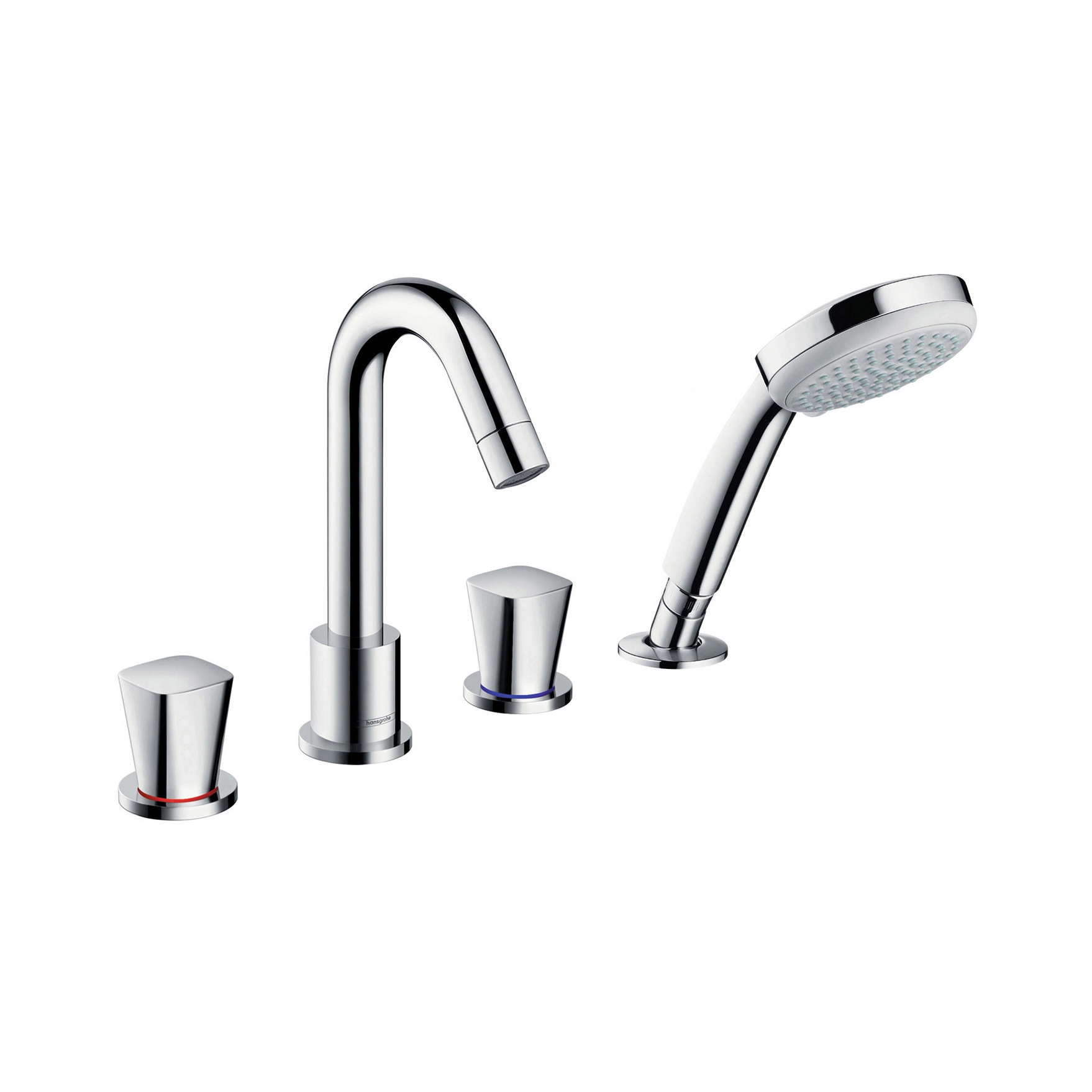 Display product hansgrohe Logis 4-hole rim mounted bath mixer from manufacturer Hansgrohe