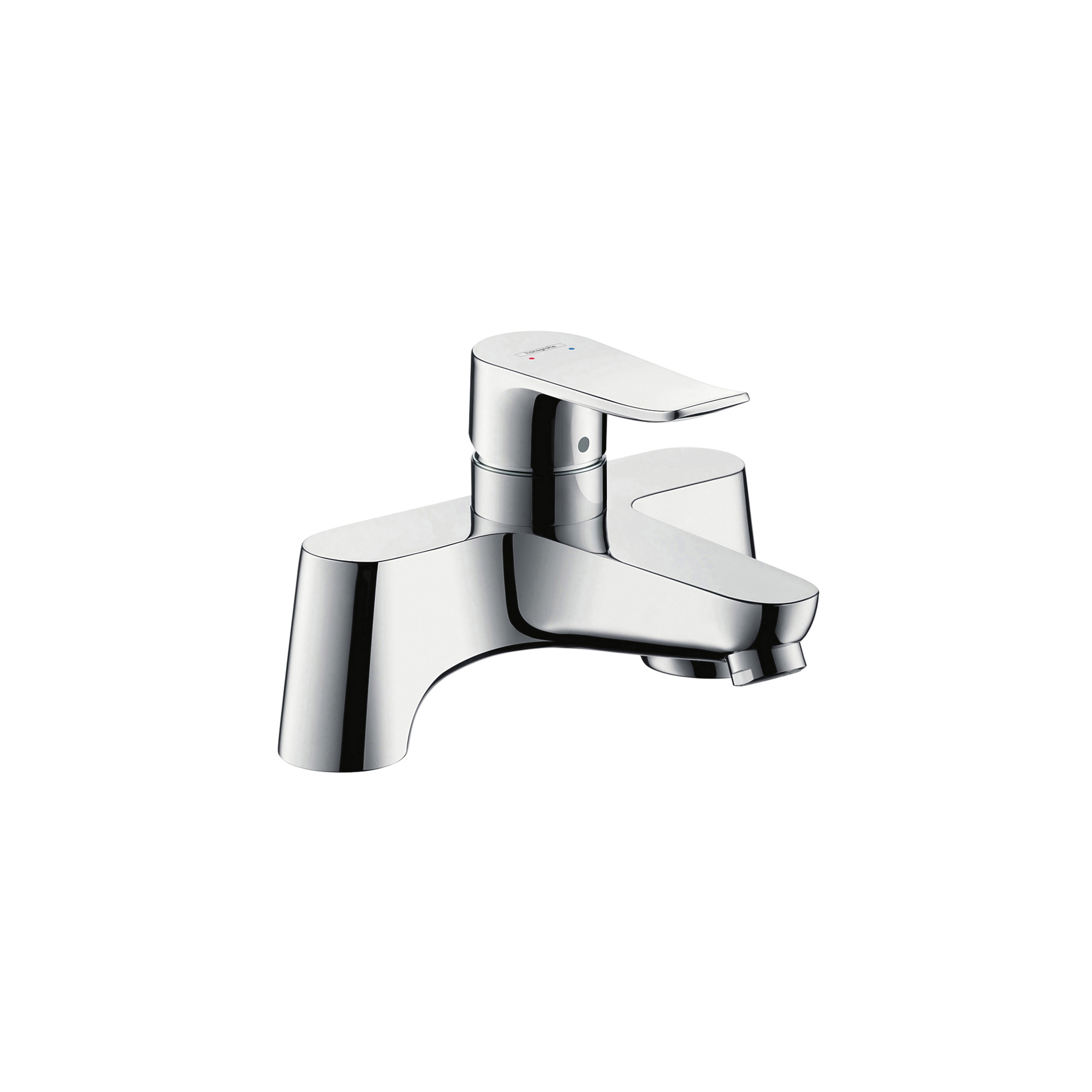 Display product hansgrohe Metris 2-hole rim mounted bath mixer from manufacturer Hansgrohe